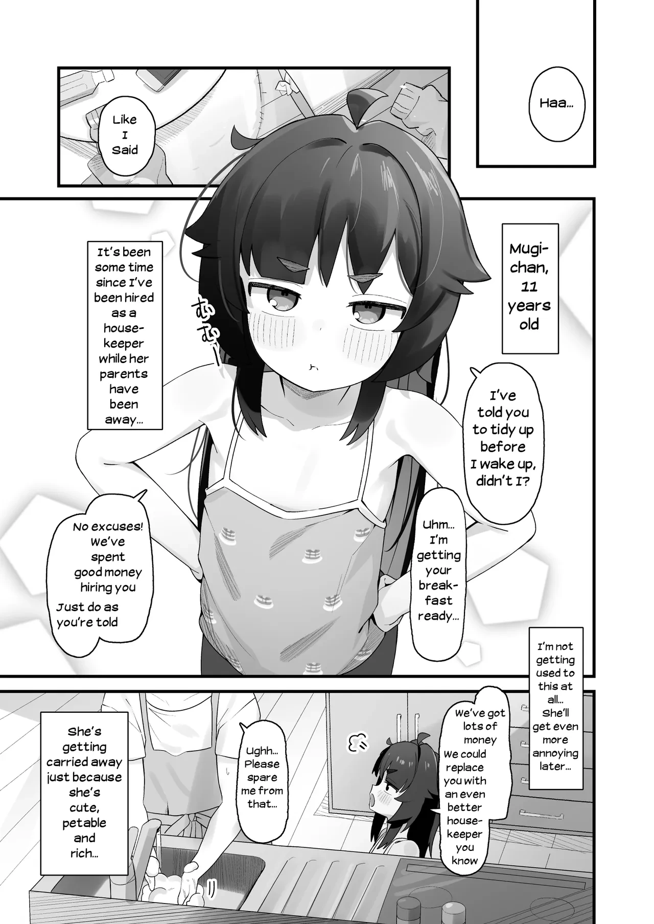 Namaiki Kusogaki js no Onanie Nozoitara Amaama Sex porn comic picture 2