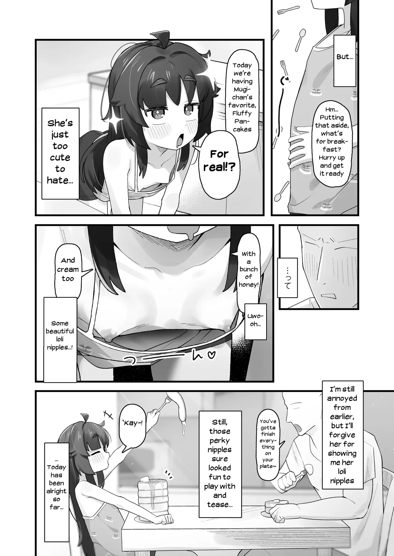 Namaiki Kusogaki js no Onanie Nozoitara Amaama Sex porn comic picture 3