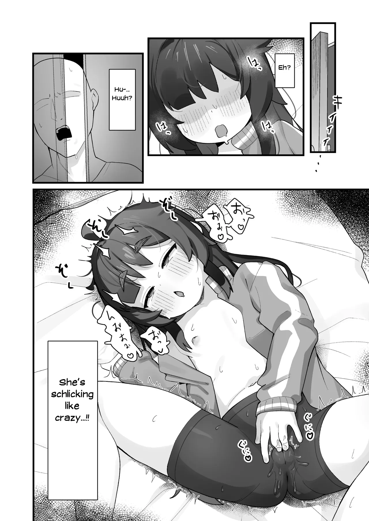 Namaiki Kusogaki js no Onanie Nozoitara Amaama Sex porn comic picture 5