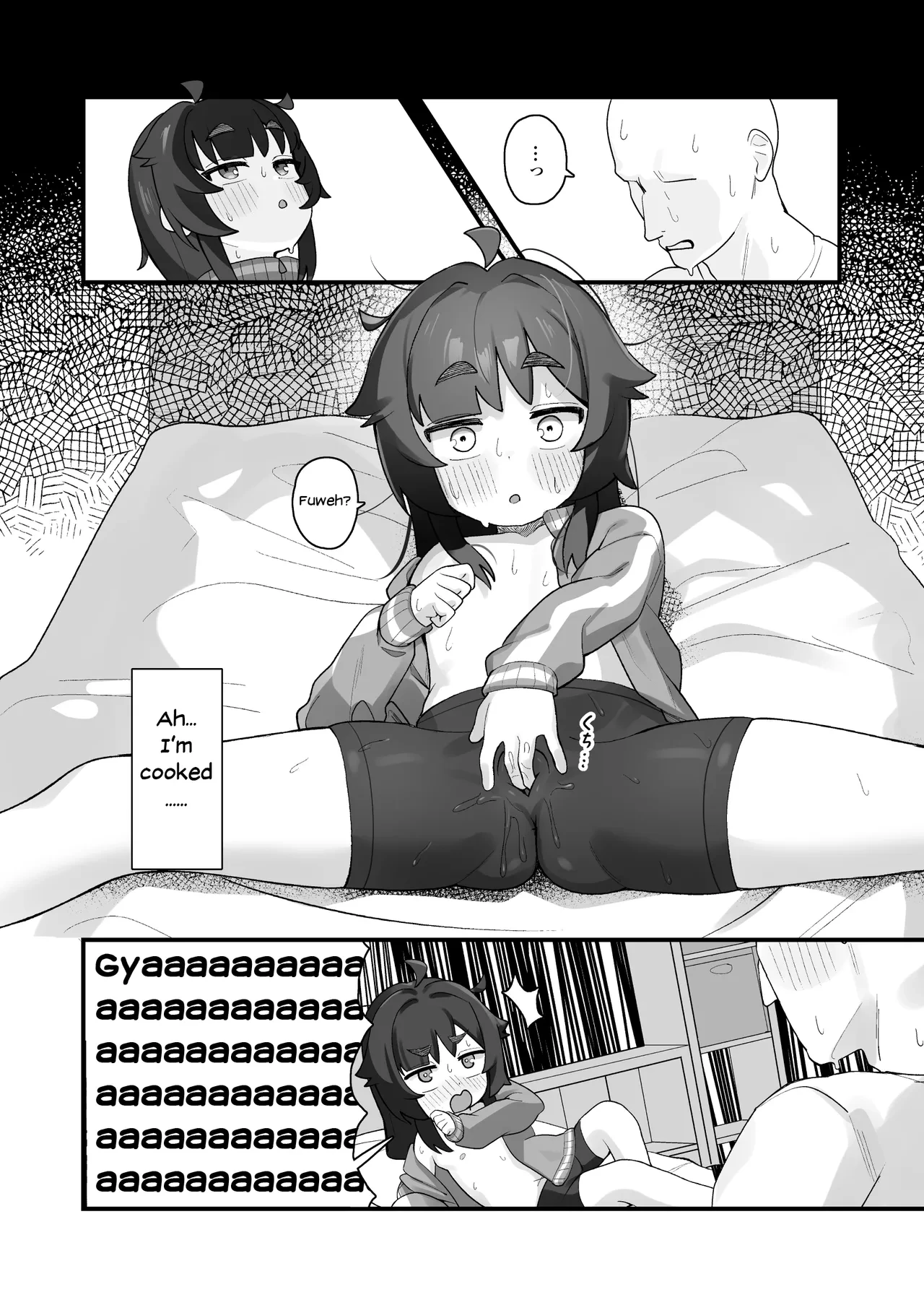 Namaiki Kusogaki js no Onanie Nozoitara Amaama Sex porn comic picture 9