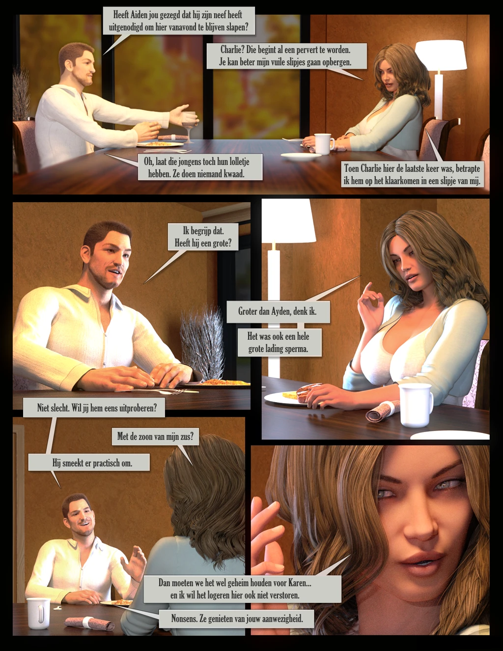 NLT #09_Mother's Sleepover [NL] porn comic picture 2