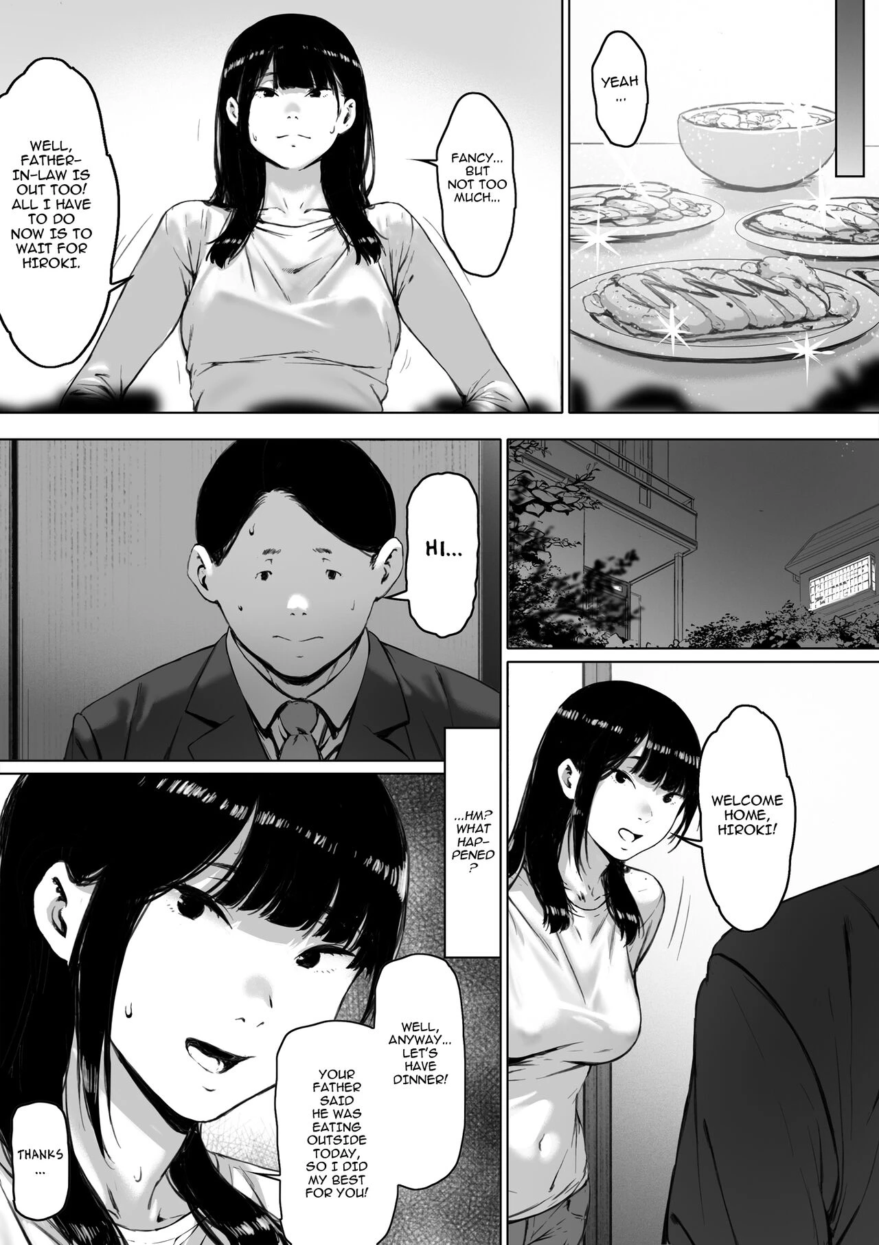 Now Living with my father-in-law, I was supposed to have a happy newlywed life. porn comic picture 85