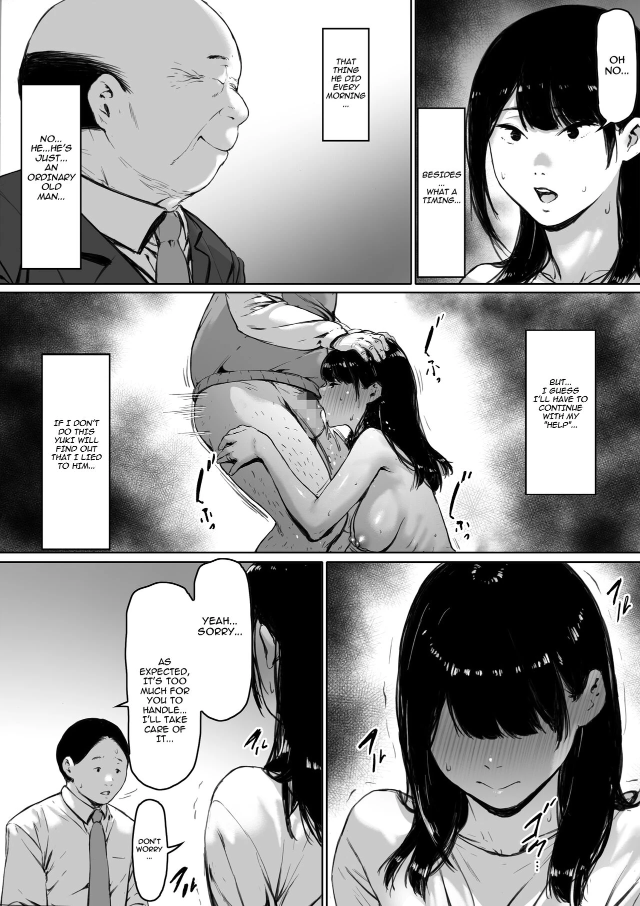 Now Living with my father-in-law, I was supposed to have a happy newlywed life. porn comic picture 87