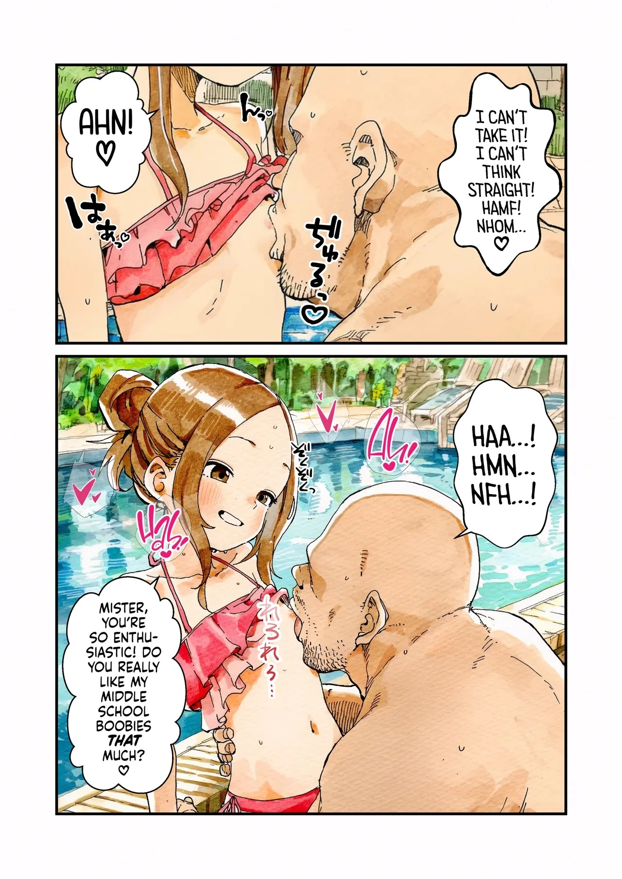 NTR Master Takagi-san Pool Date Edition porn comic picture 10
