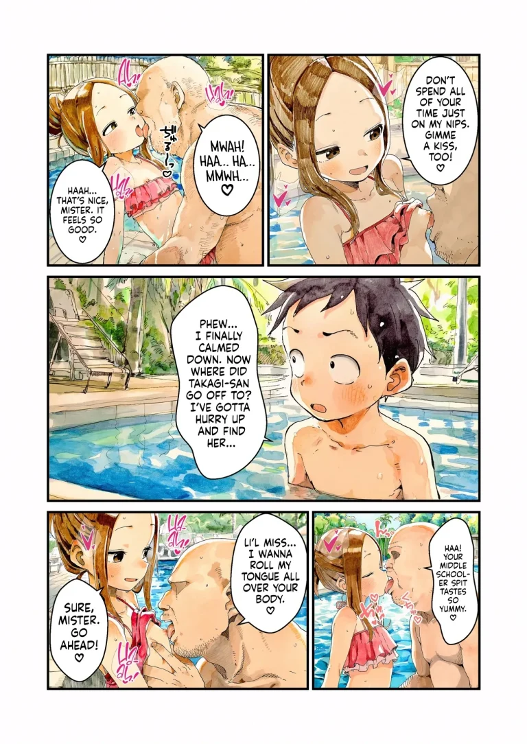 NTR Master Takagi-san Pool Date Edition porn comic picture 11