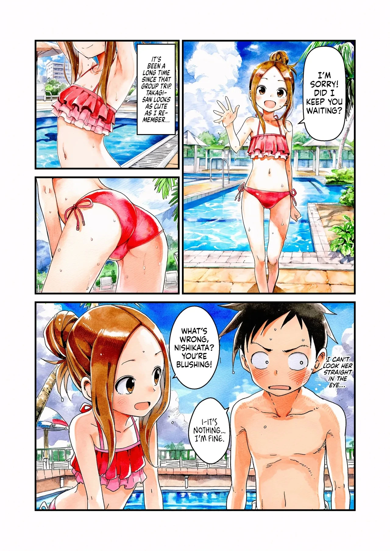 NTR Master Takagi-san Pool Date Edition porn comic picture 3