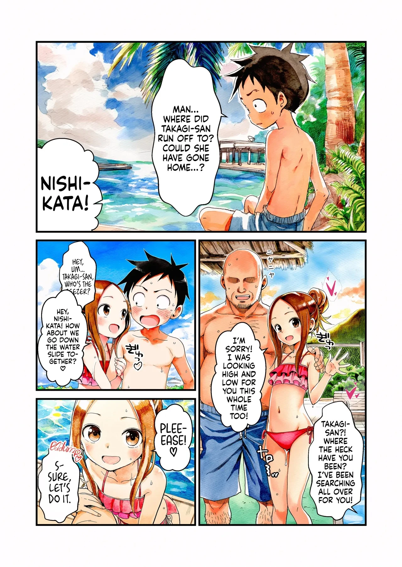 NTR Master Takagi-san Pool Date Edition porn comic picture 31
