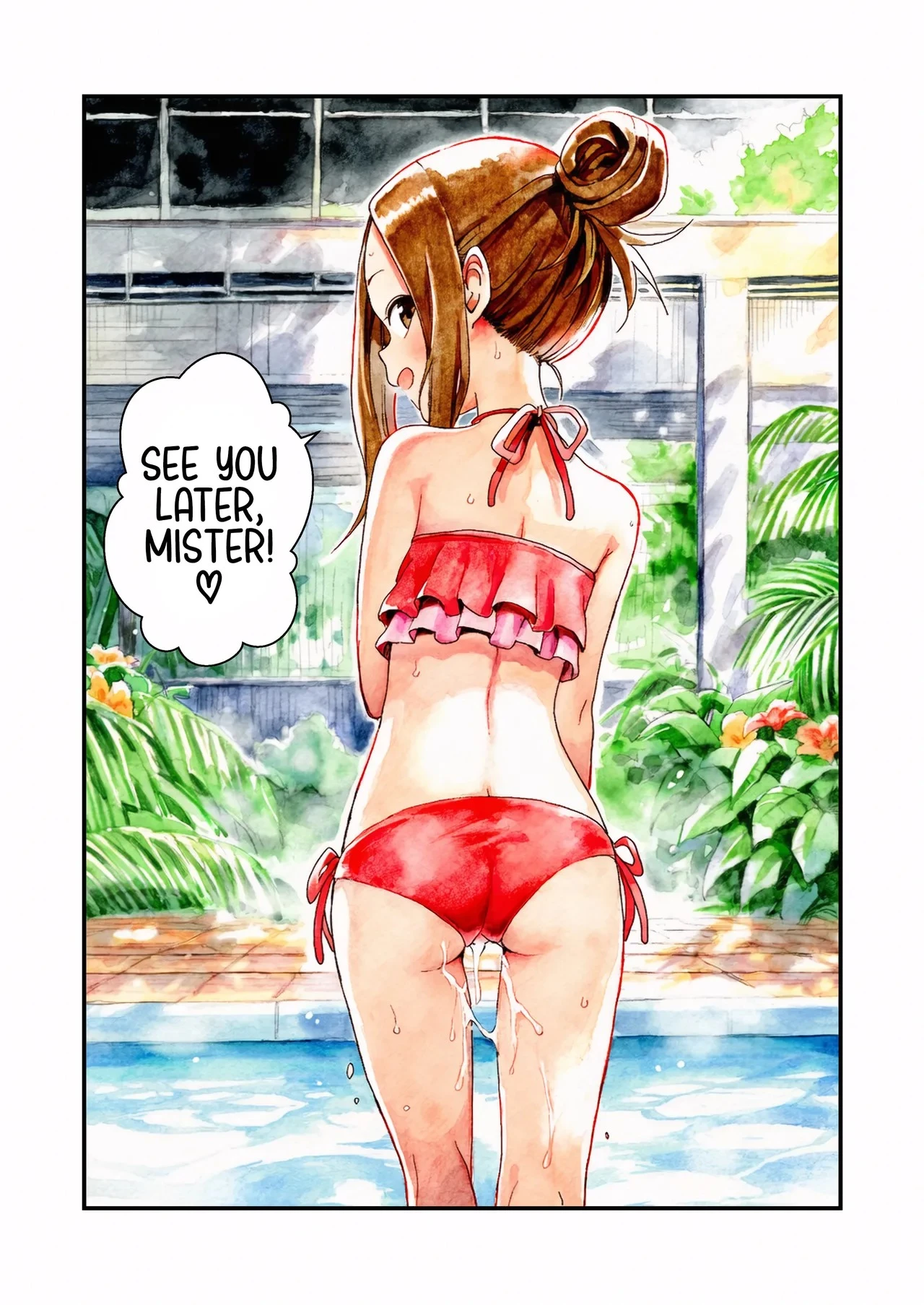 NTR Master Takagi-san Pool Date Edition porn comic picture 32