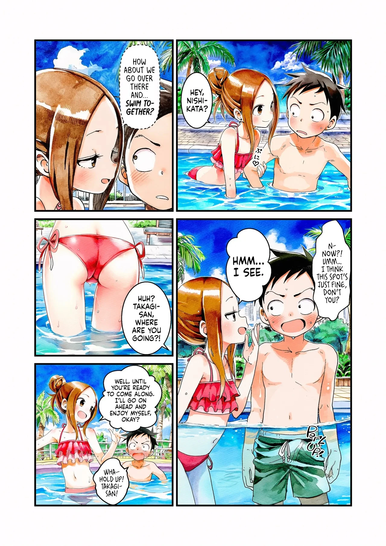 NTR Master Takagi-san Pool Date Edition porn comic picture 4