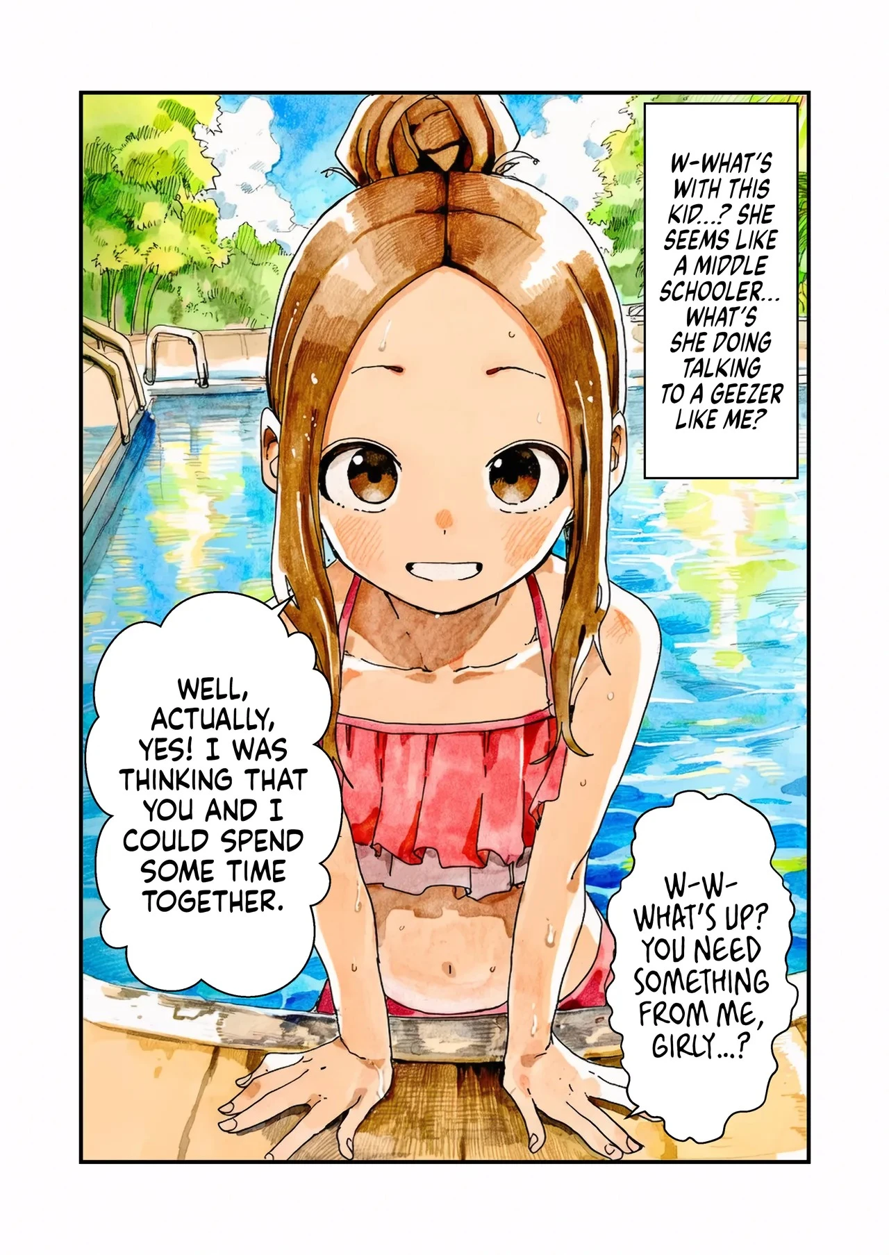 NTR Master Takagi-san Pool Date Edition porn comic picture 6