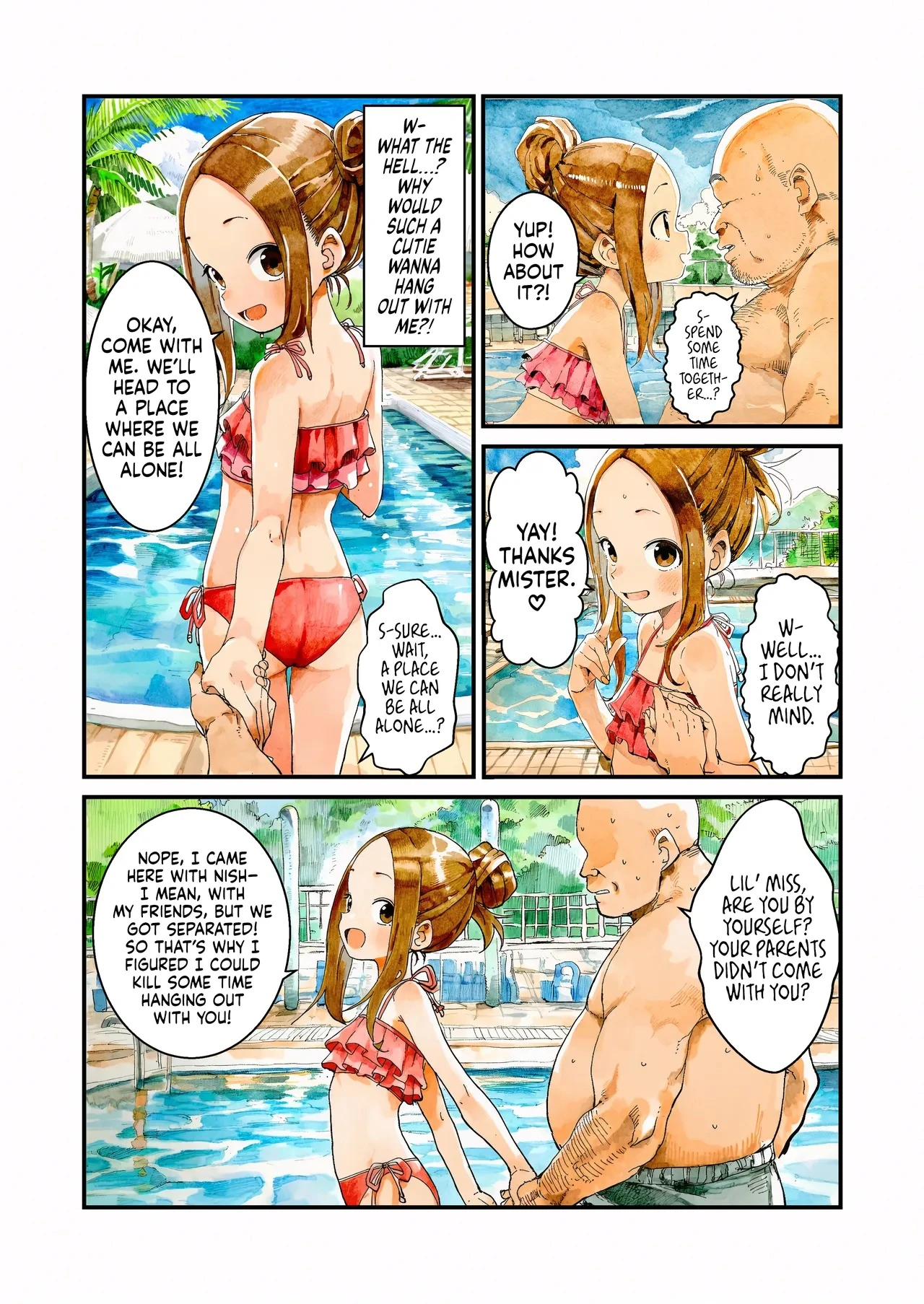 NTR Master Takagi-san Pool Date Edition porn comic picture 7