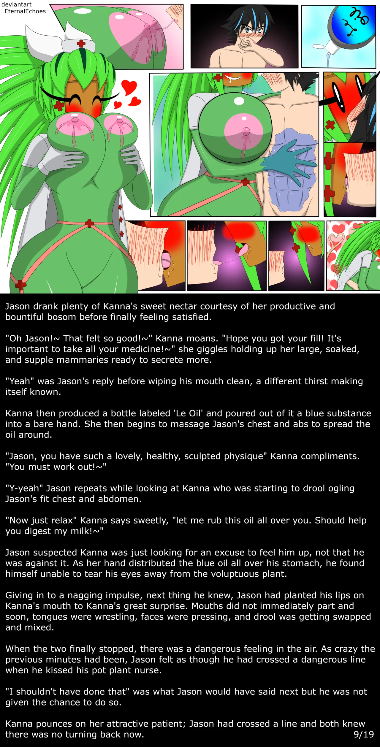 Nurse Kanna helps Jason porn comic picture 9