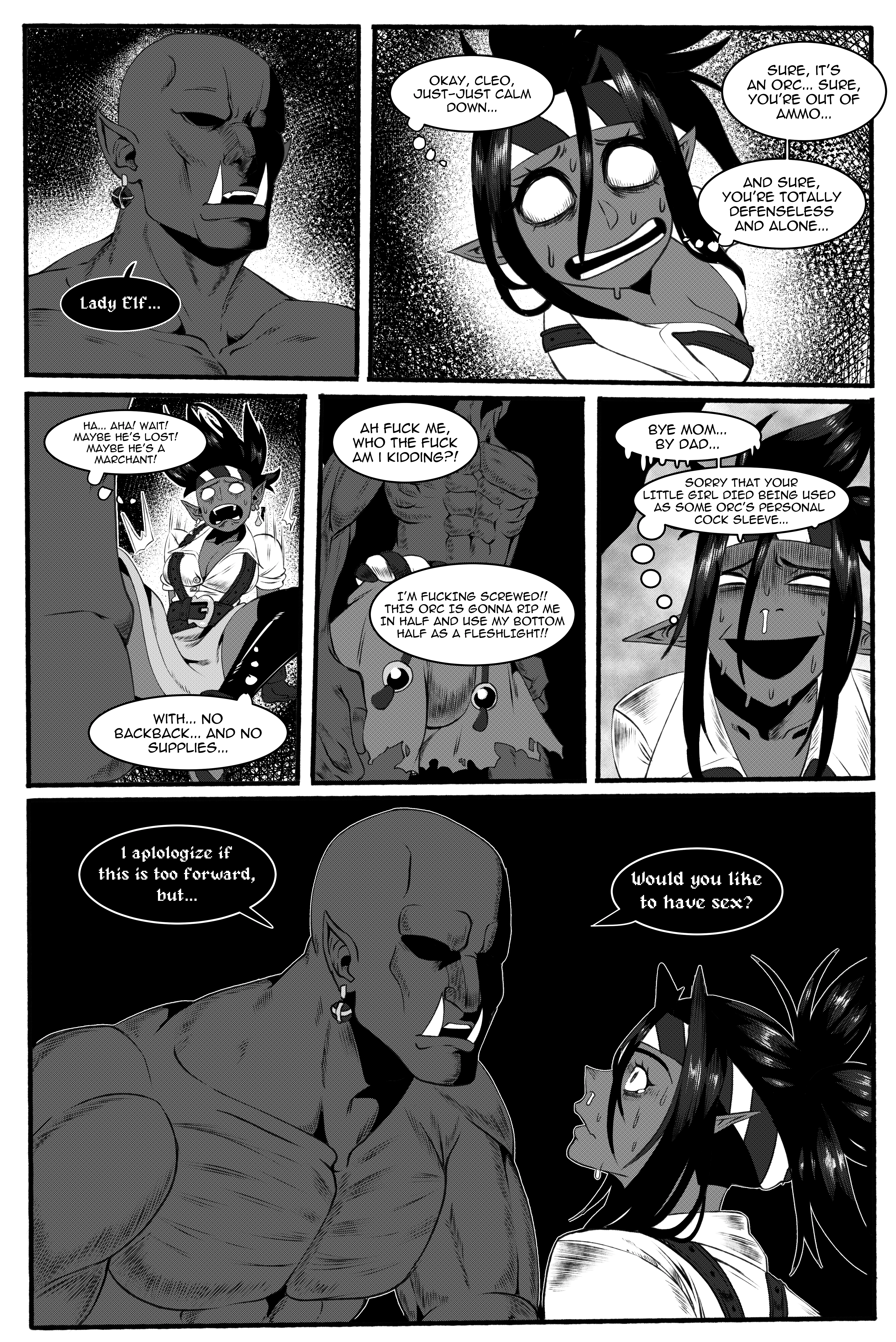 Orc of the Northern Mountain porn comic picture 7