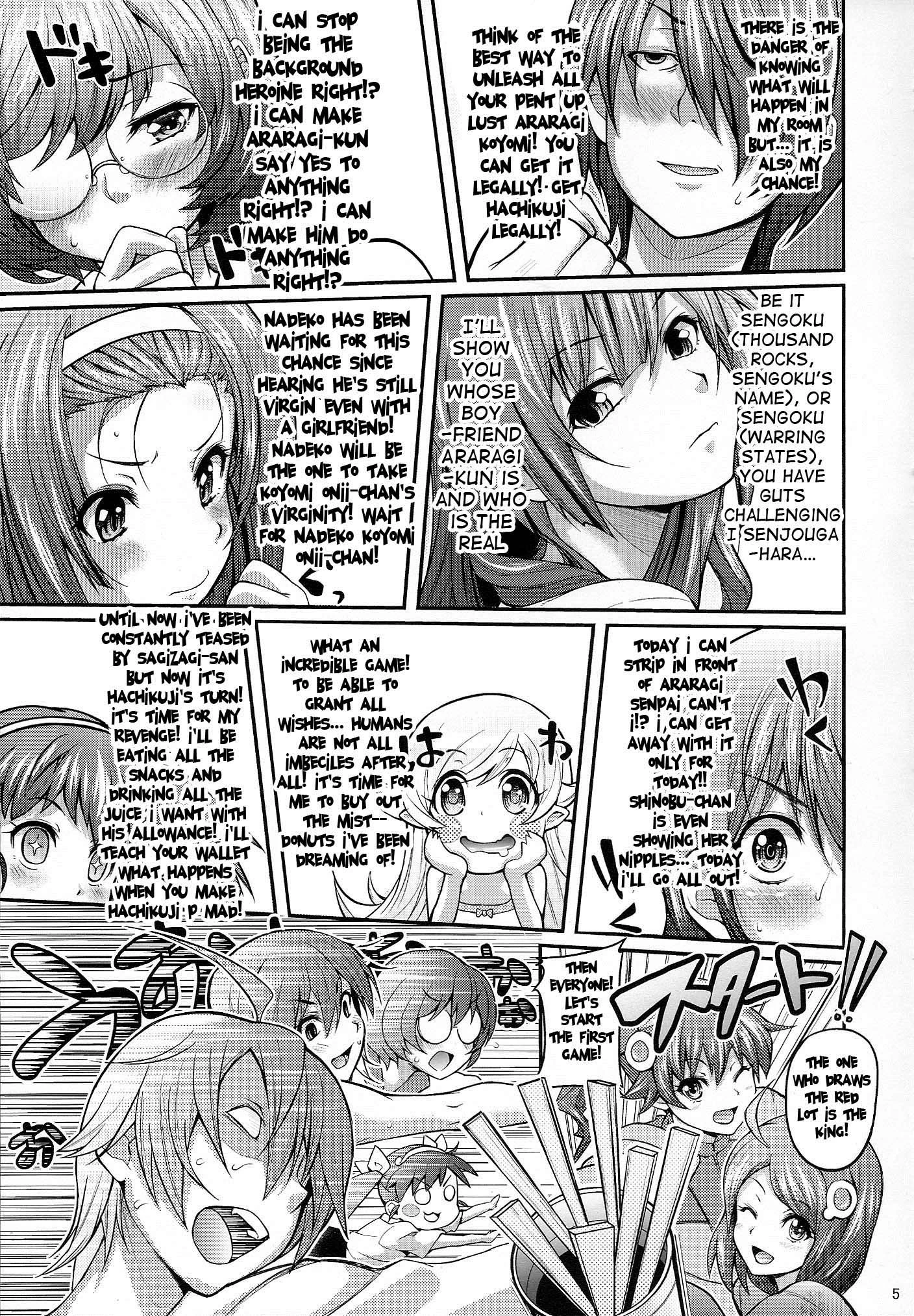 Pachimonogatari Part 5- Koyomi Party porn comic picture 4