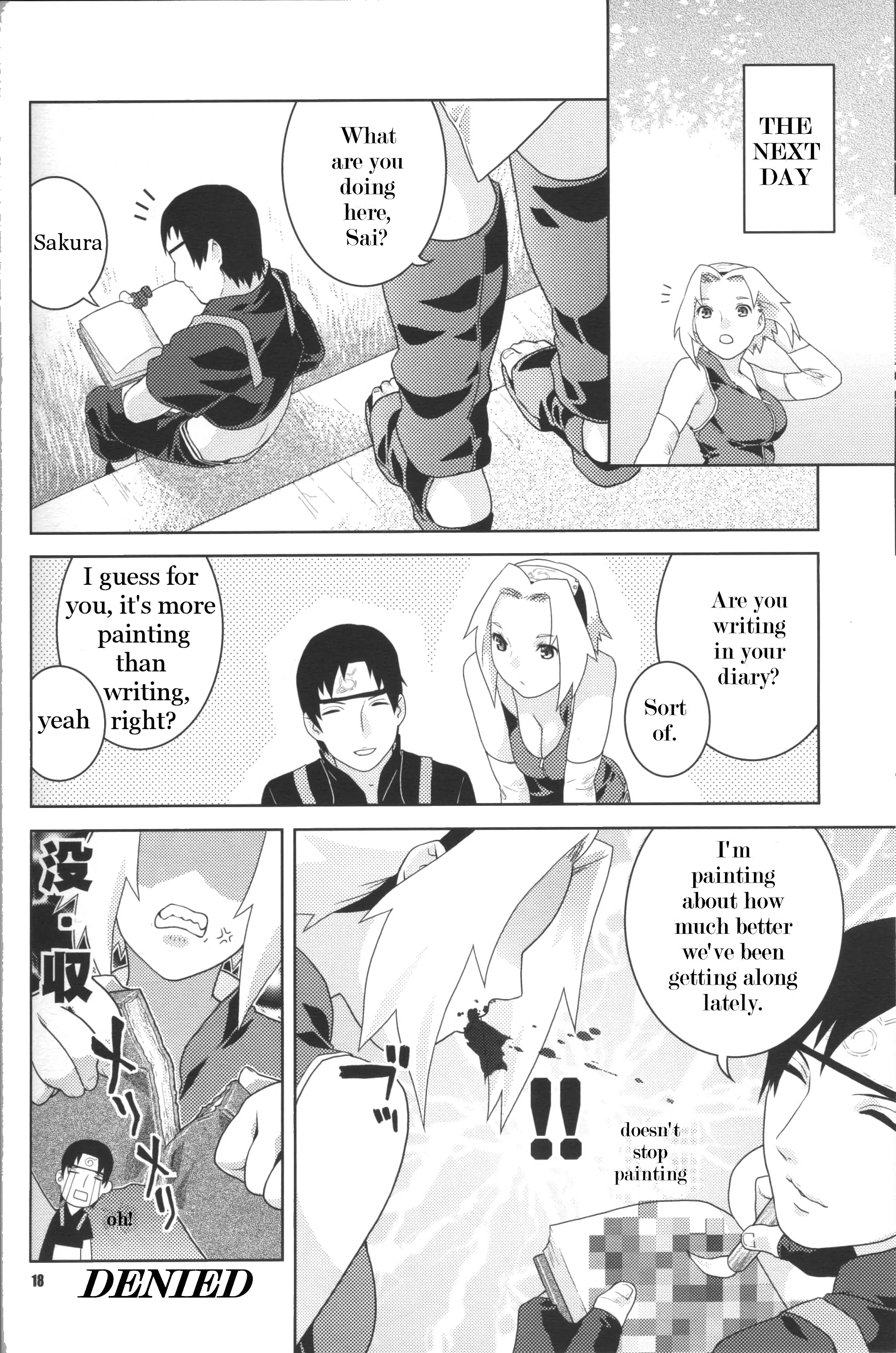 Painting Sakura porn comic picture 17