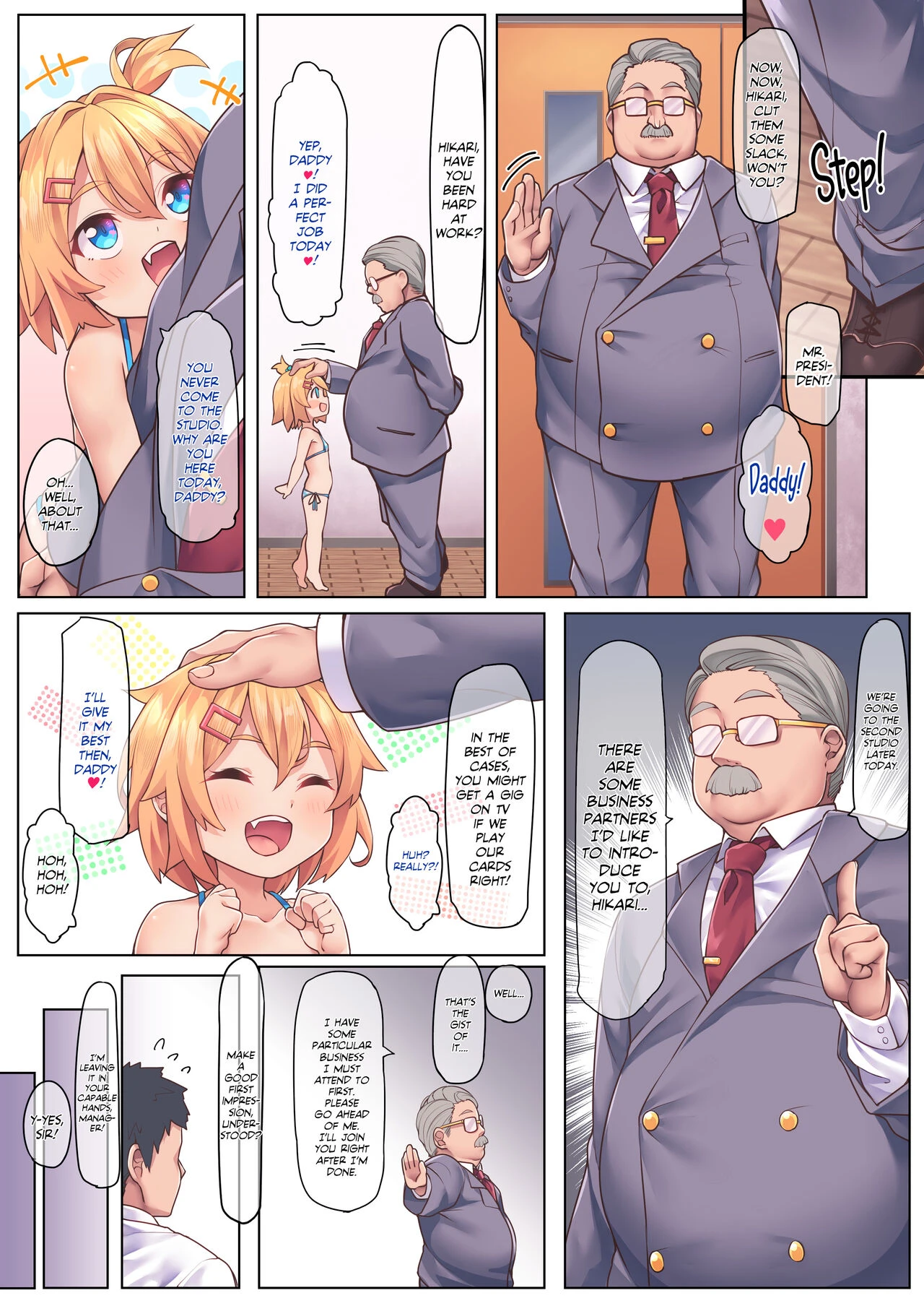Papa Daisuki Spoiled brat Hikari porn comic picture 8