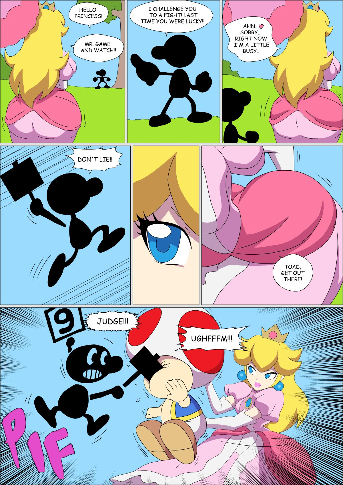 Peach Smash porn comic picture 2