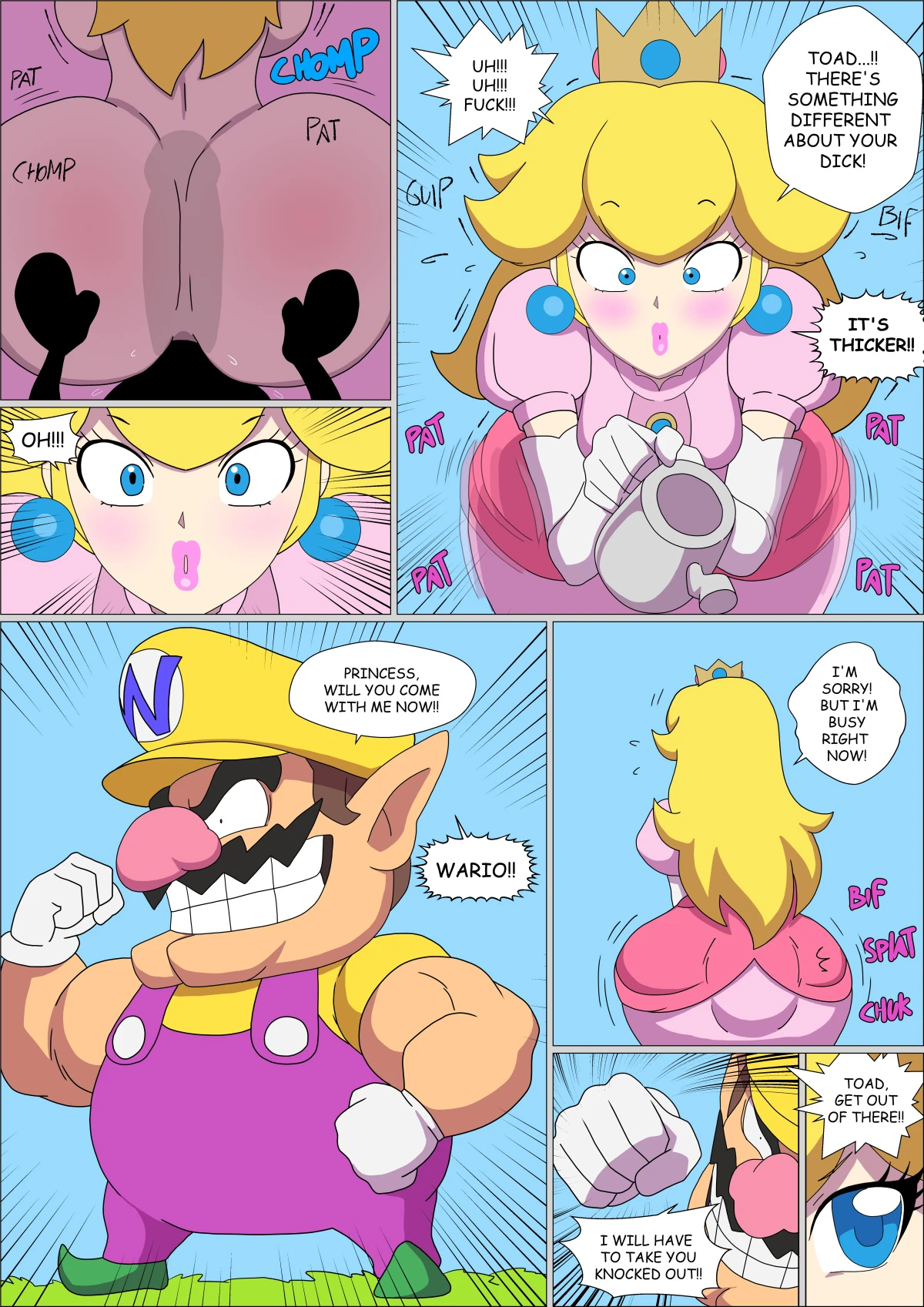 Peach Smash porn comic picture 9