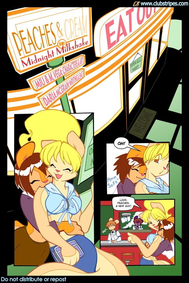 Peaches and Cream - Midnight Milkshake porn comic picture 1