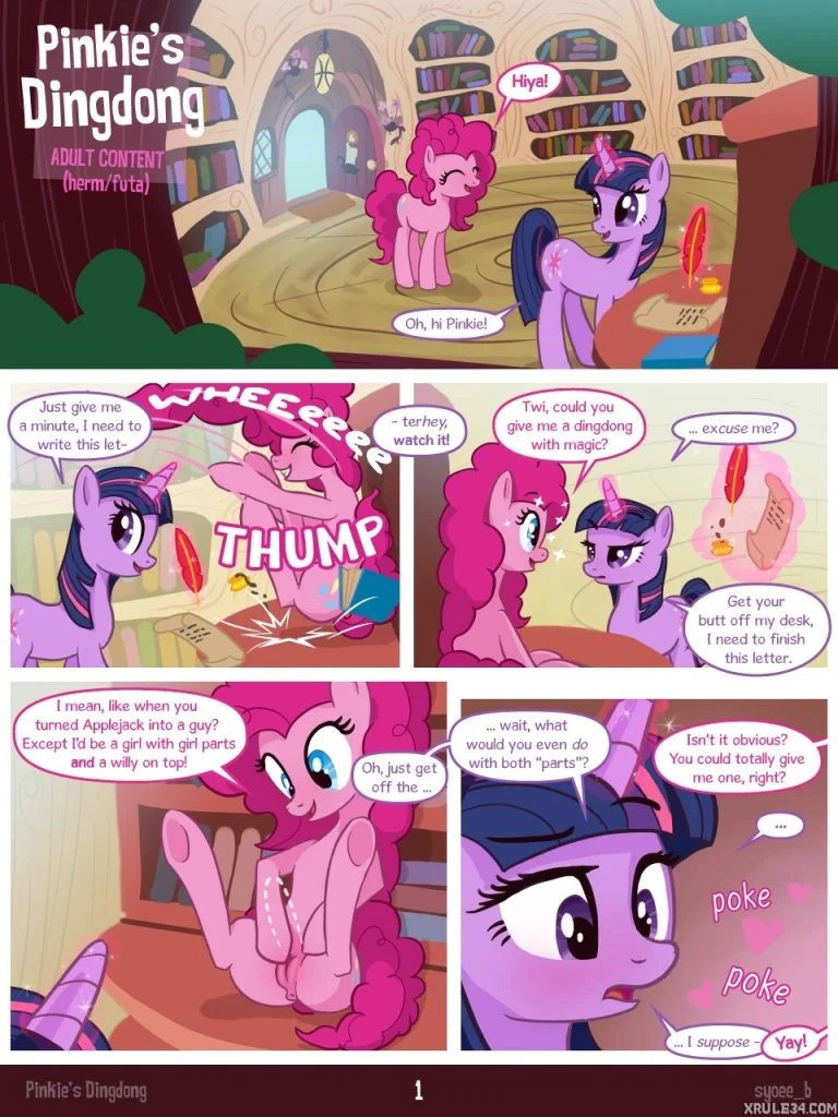 Pinkie's Schwanz porn comic picture 1
