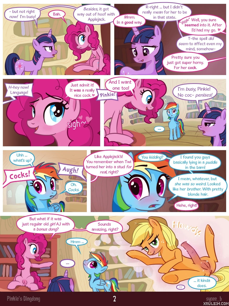 Pinkie's Schwanz porn comic picture 2