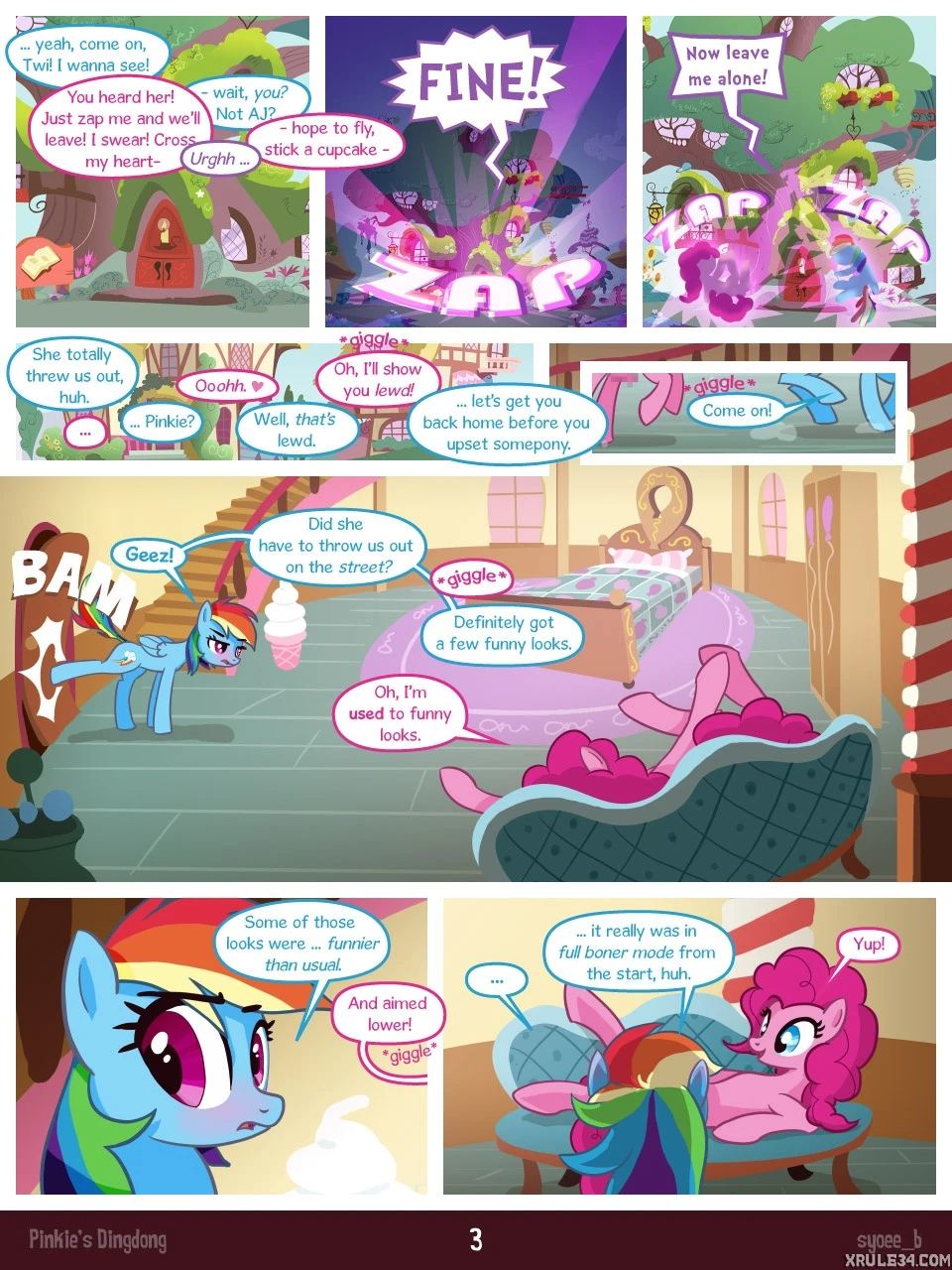 Pinkie's Schwanz porn comic picture 3
