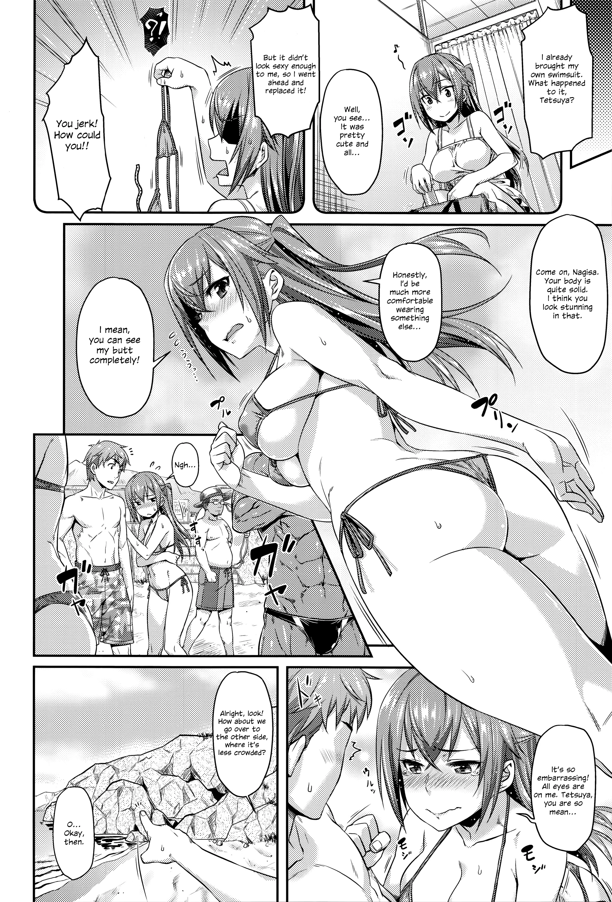 Playing on the Beach porn comic picture 2