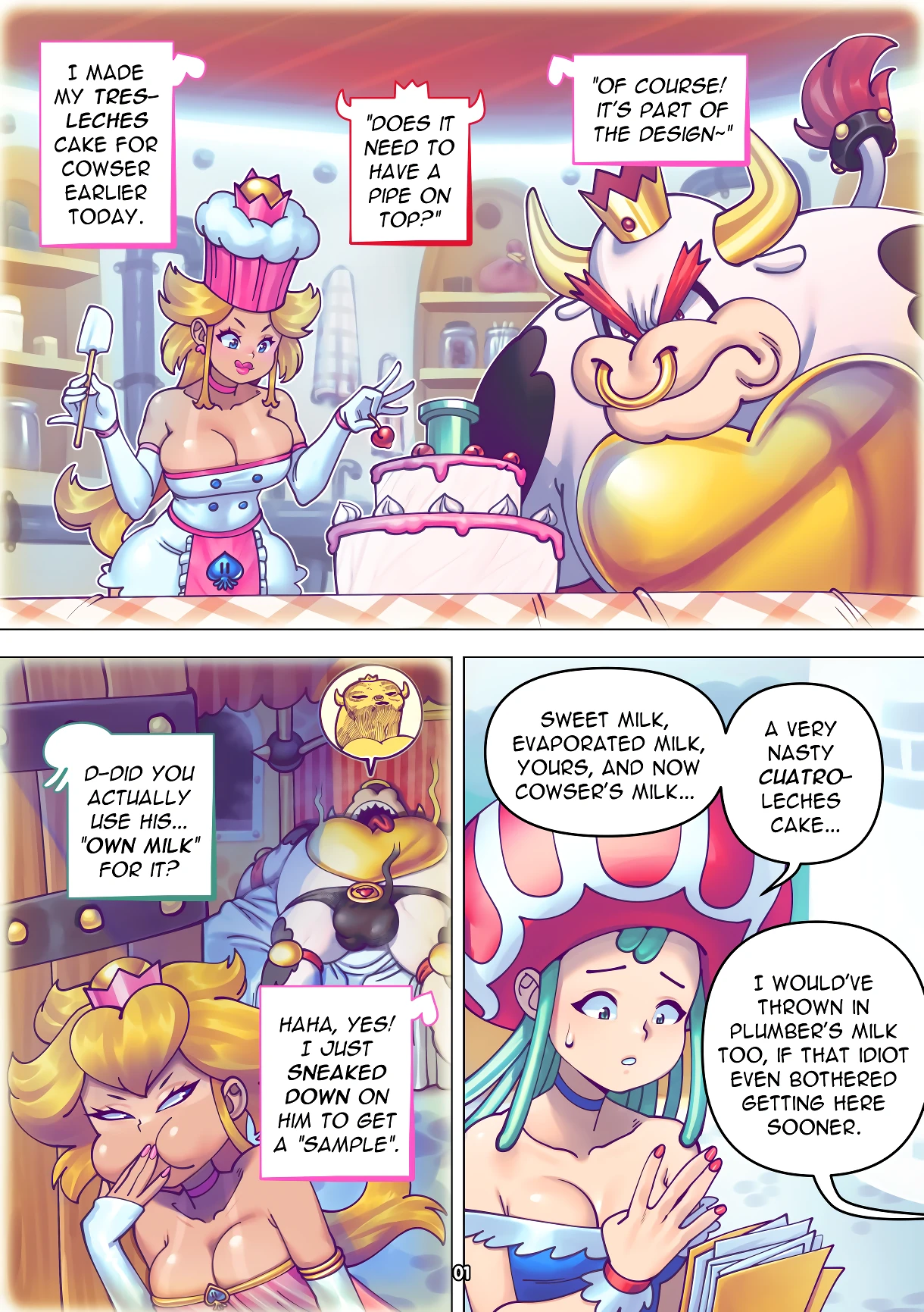 Plumber + Princess 4 porn comic picture 2