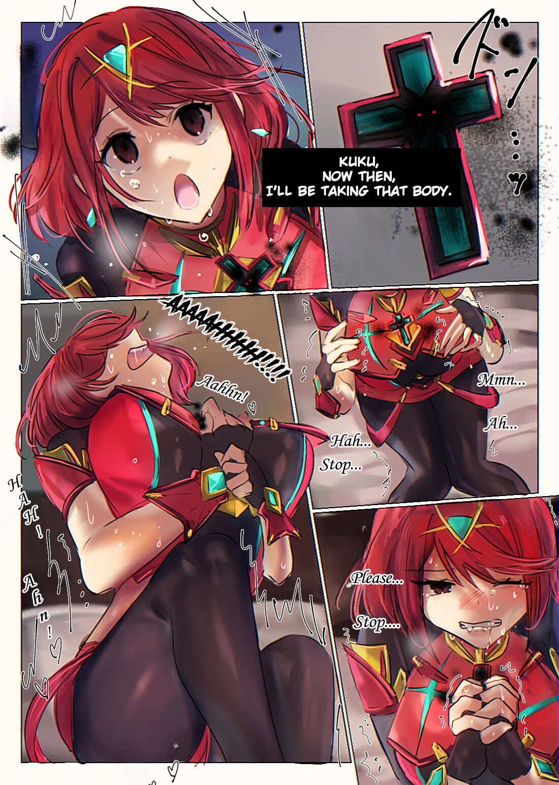 Possessing Pyra and Mythra porn comic picture 4