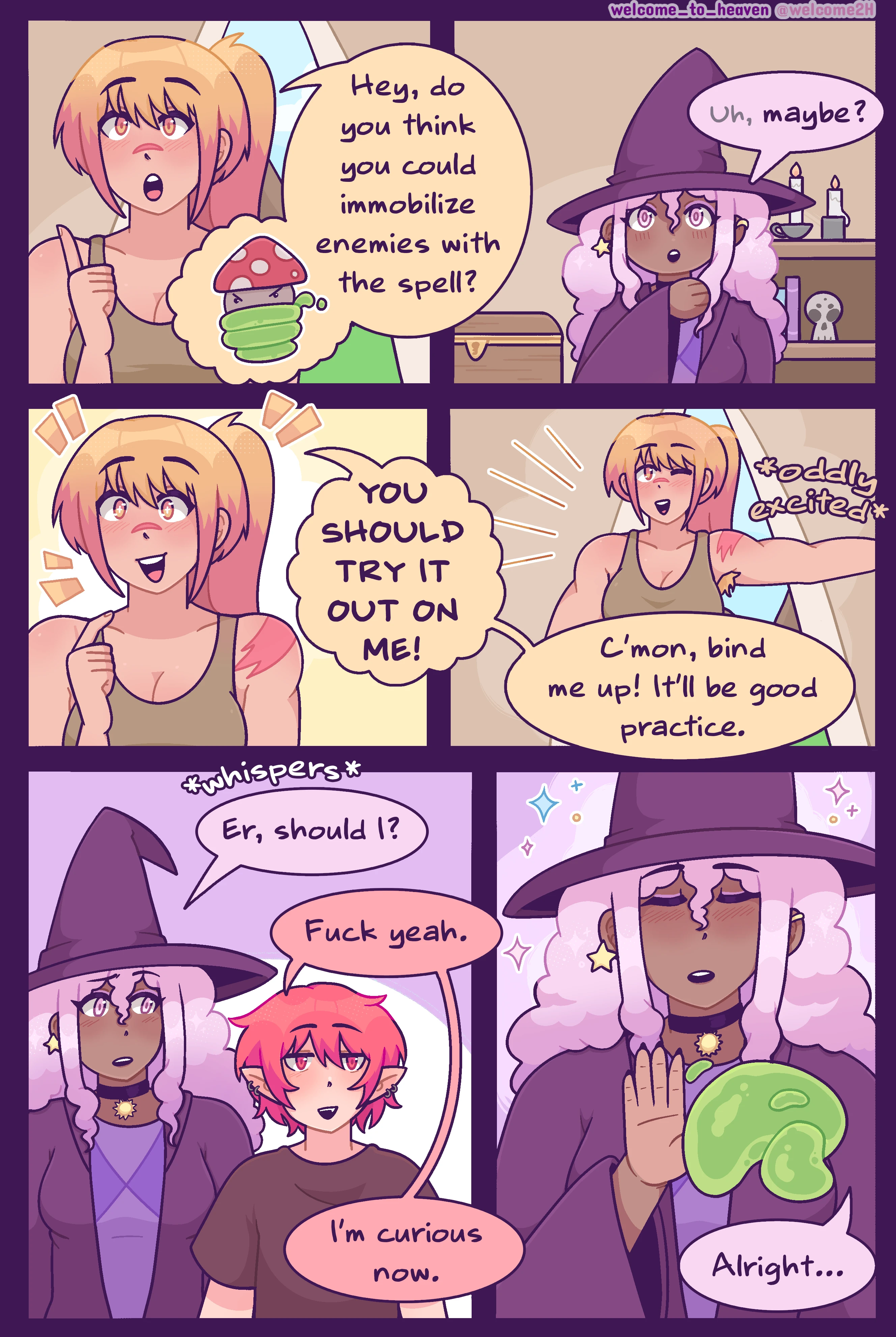 Practicing Spells Comic - "Practicing magic with the triad ✨" porn comic picture 4