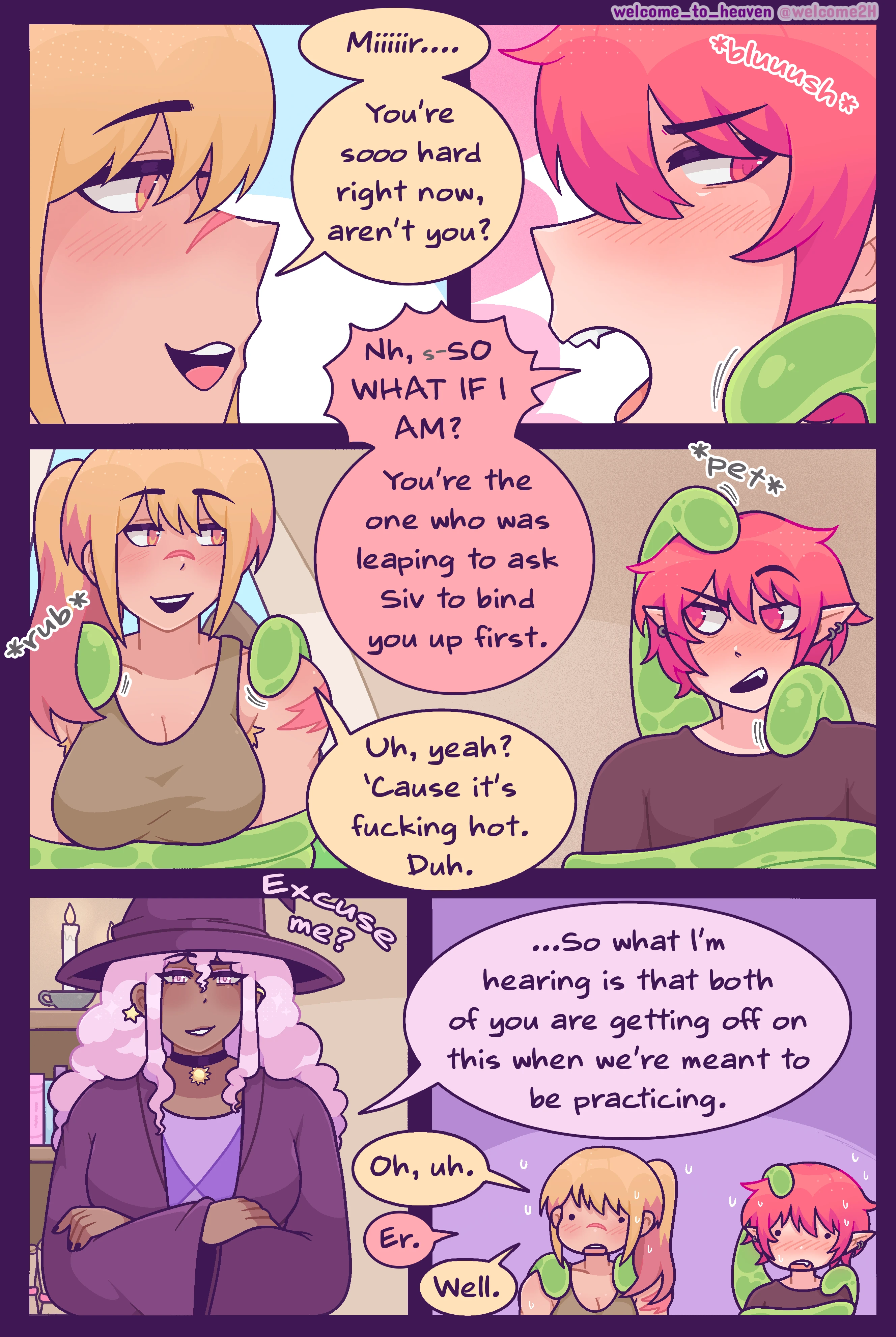 Practicing Spells Comic - "Practicing magic with the triad ✨" porn comic picture 6