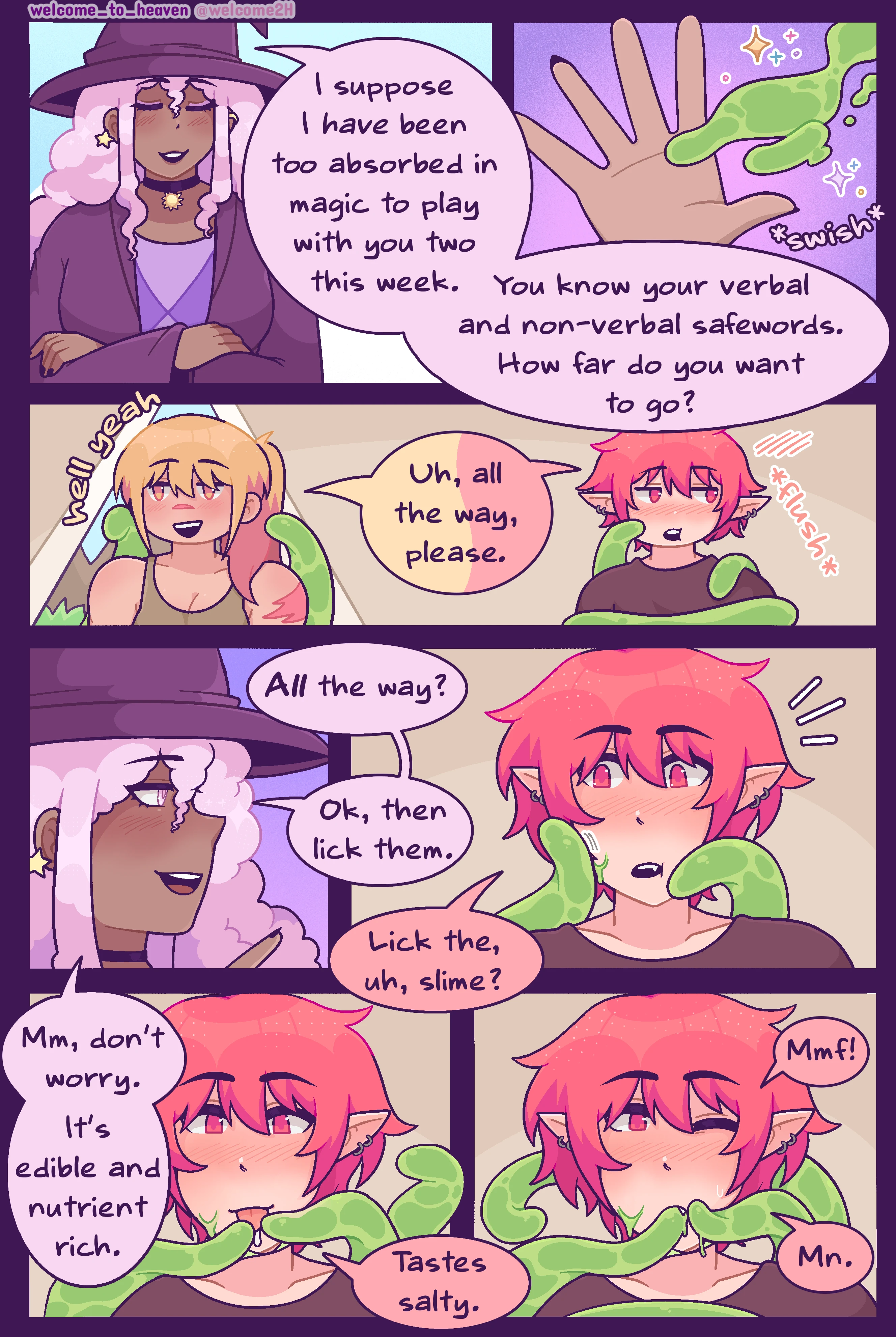 Practicing Spells Comic - "Practicing magic with the triad ✨" porn comic picture 7