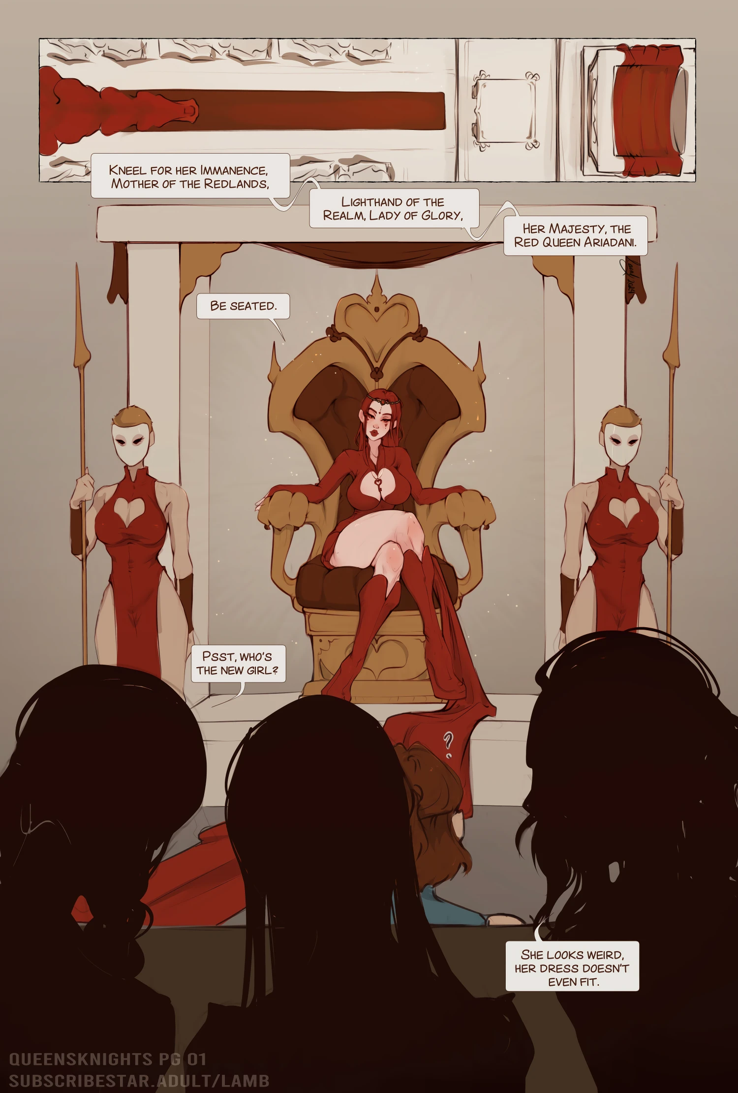 QueensKnights 1-4 porn comic picture 1