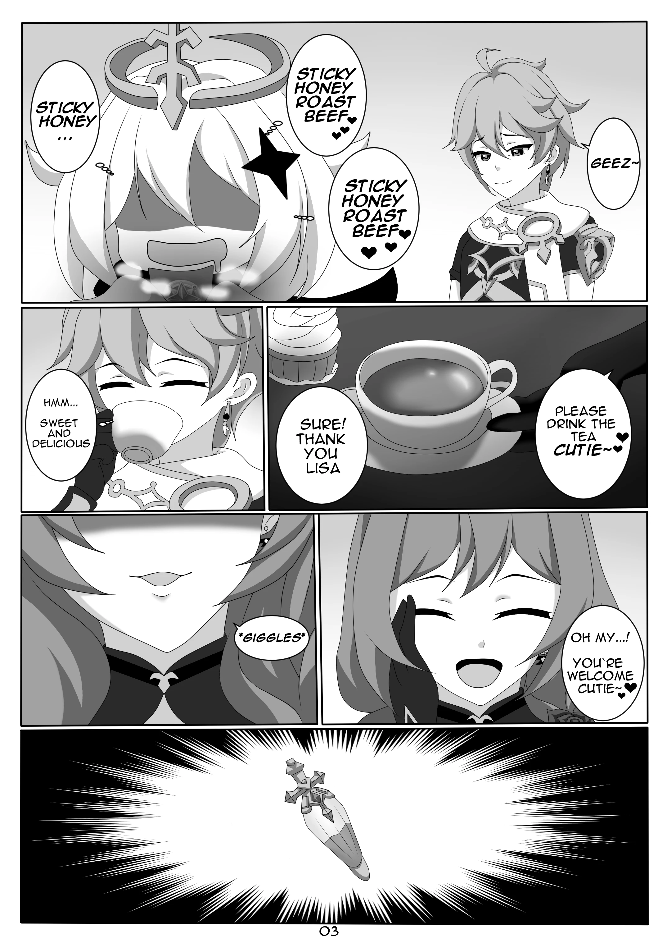 Quest Impact 2 porn comic picture 4