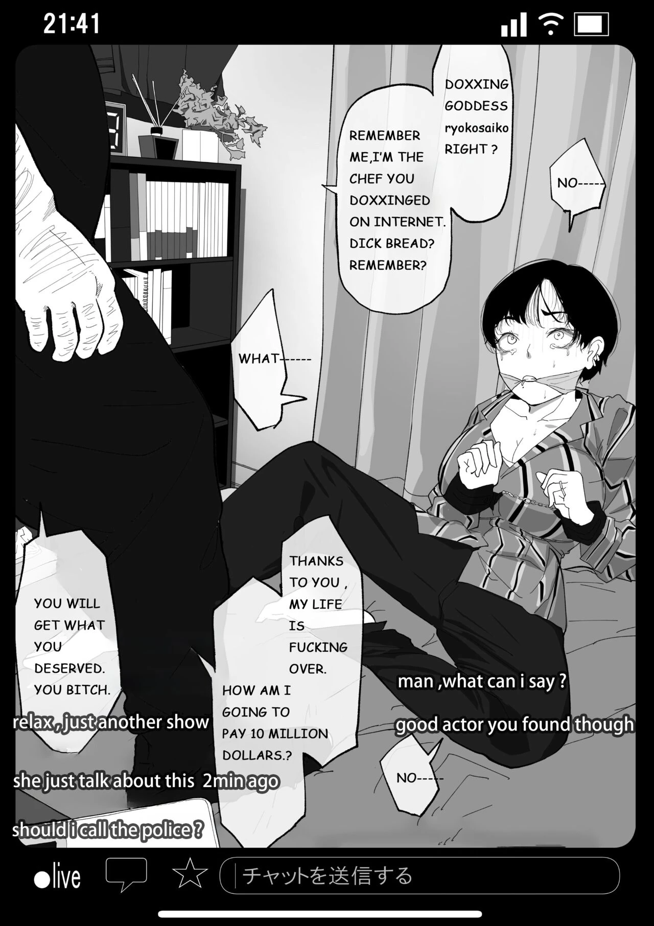Rape and Pregnant Live Show porn comic picture 13