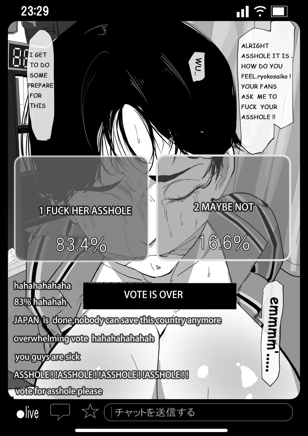 Rape and Pregnant Live Show porn comic picture 39