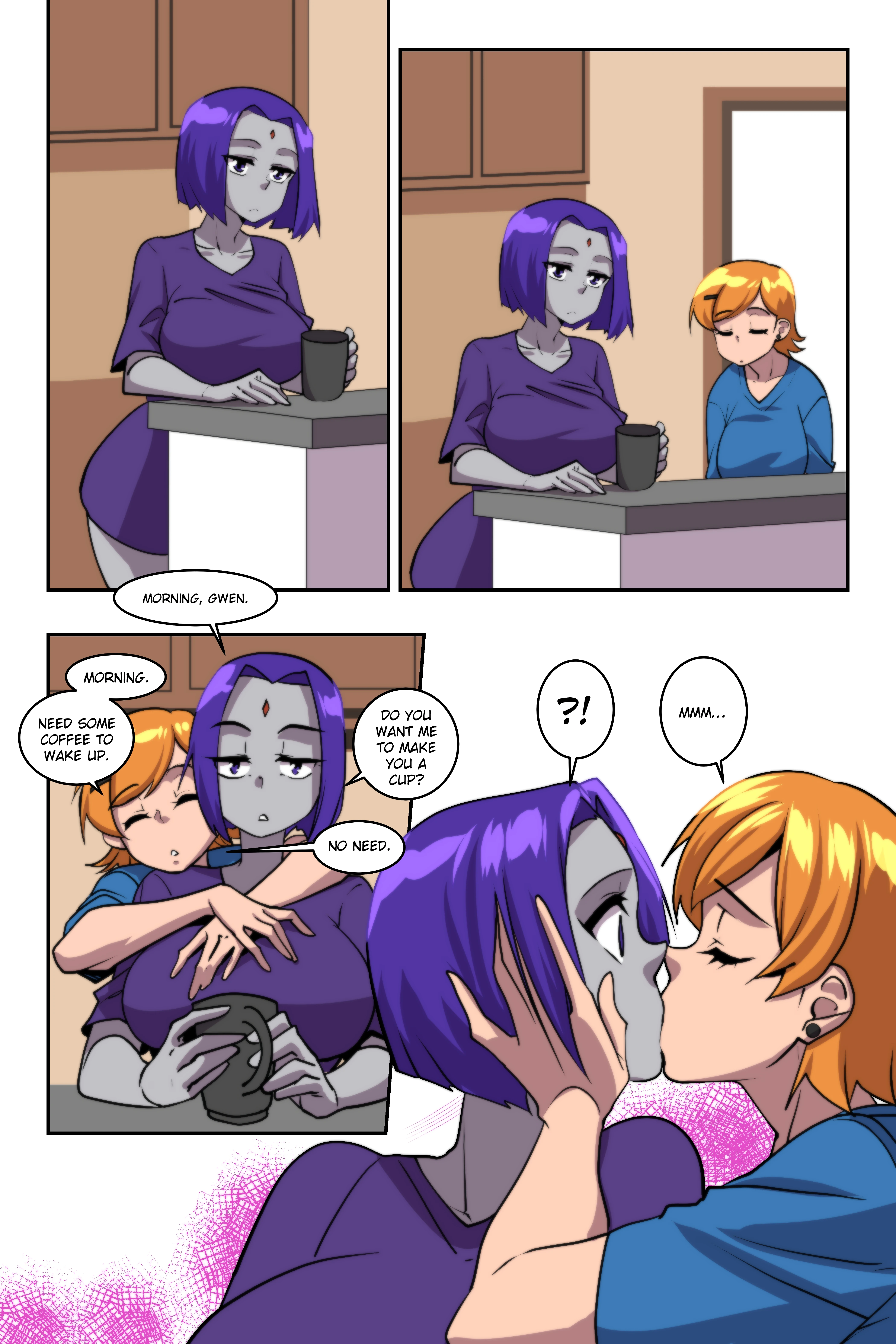 Raven and Gwen's Magical Adventures 1 - Sharing's Caring porn comic picture 2