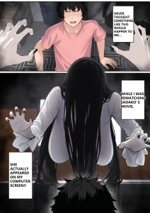 Regarding Sadako Getting Stuck On A Computer Screen porn comic picture 1
