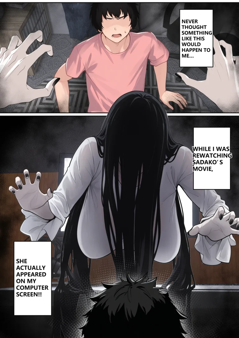 Regarding Sadako Getting Stuck On A Computer Screen porn comic picture 1