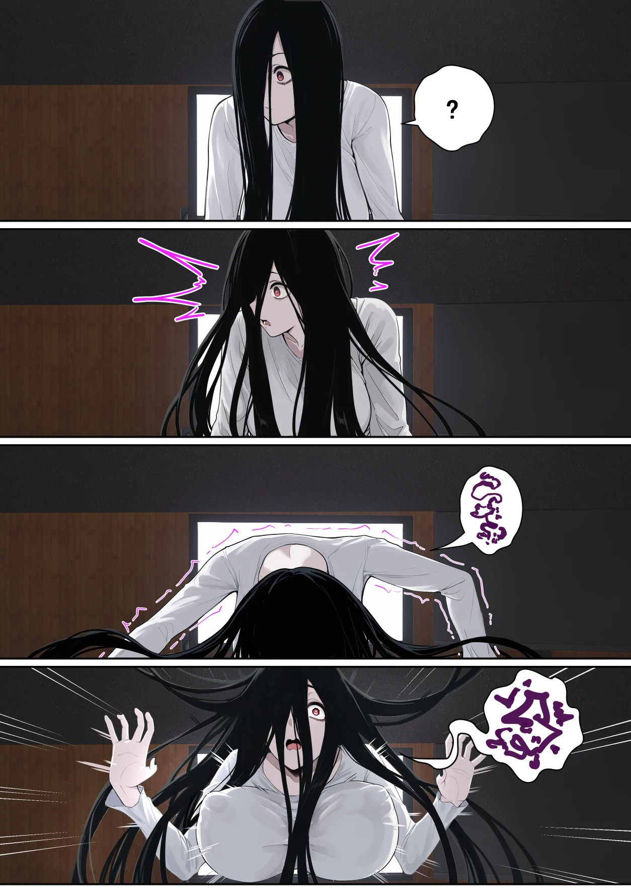 Regarding Sadako Getting Stuck On A Computer Screen porn comic picture 12
