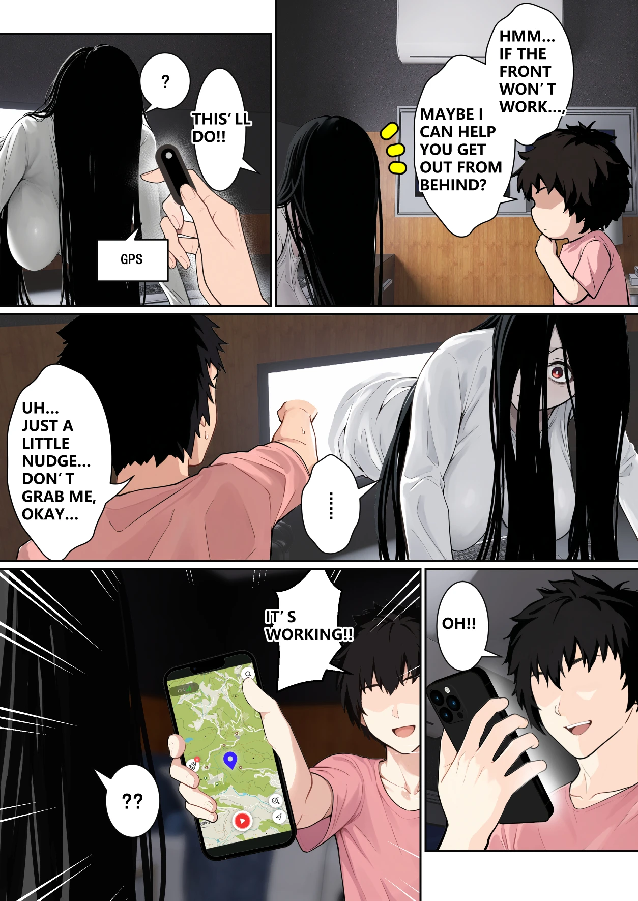 Regarding Sadako Getting Stuck On A Computer Screen porn comic picture 6