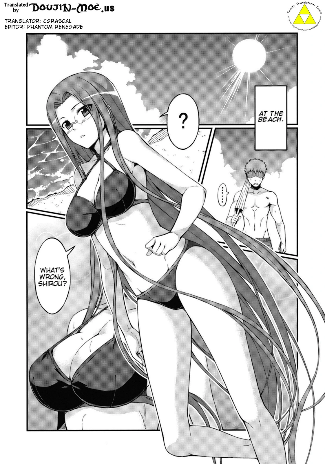 Rider-san and the Beach porn comic picture 2