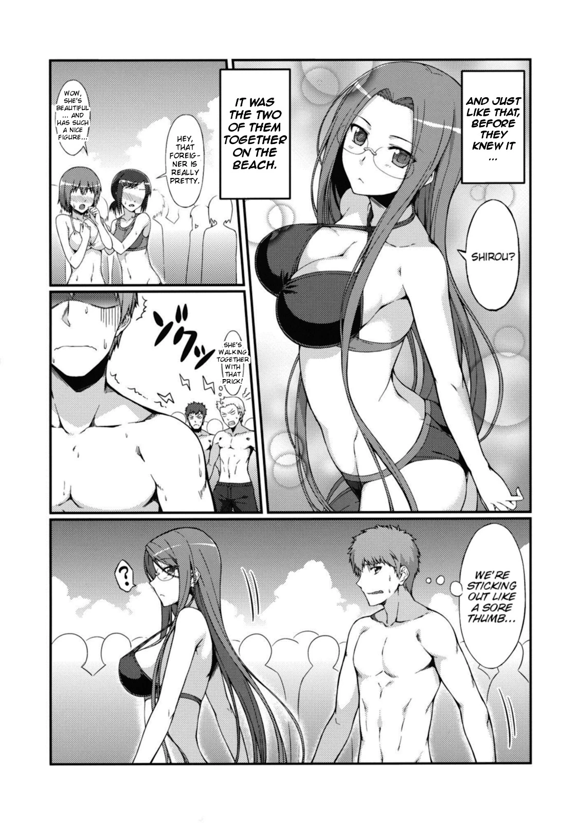 Rider-san and the Beach porn comic picture 4
