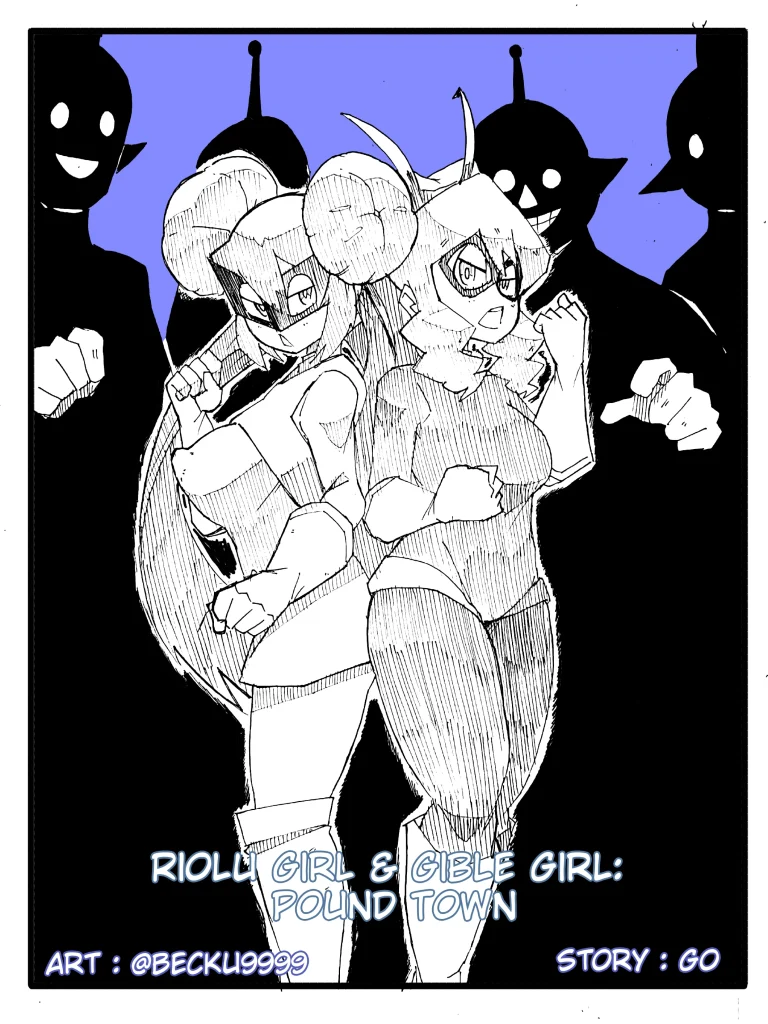 Riolu Girl and Gible Girl: Pound Town porn comic picture 1