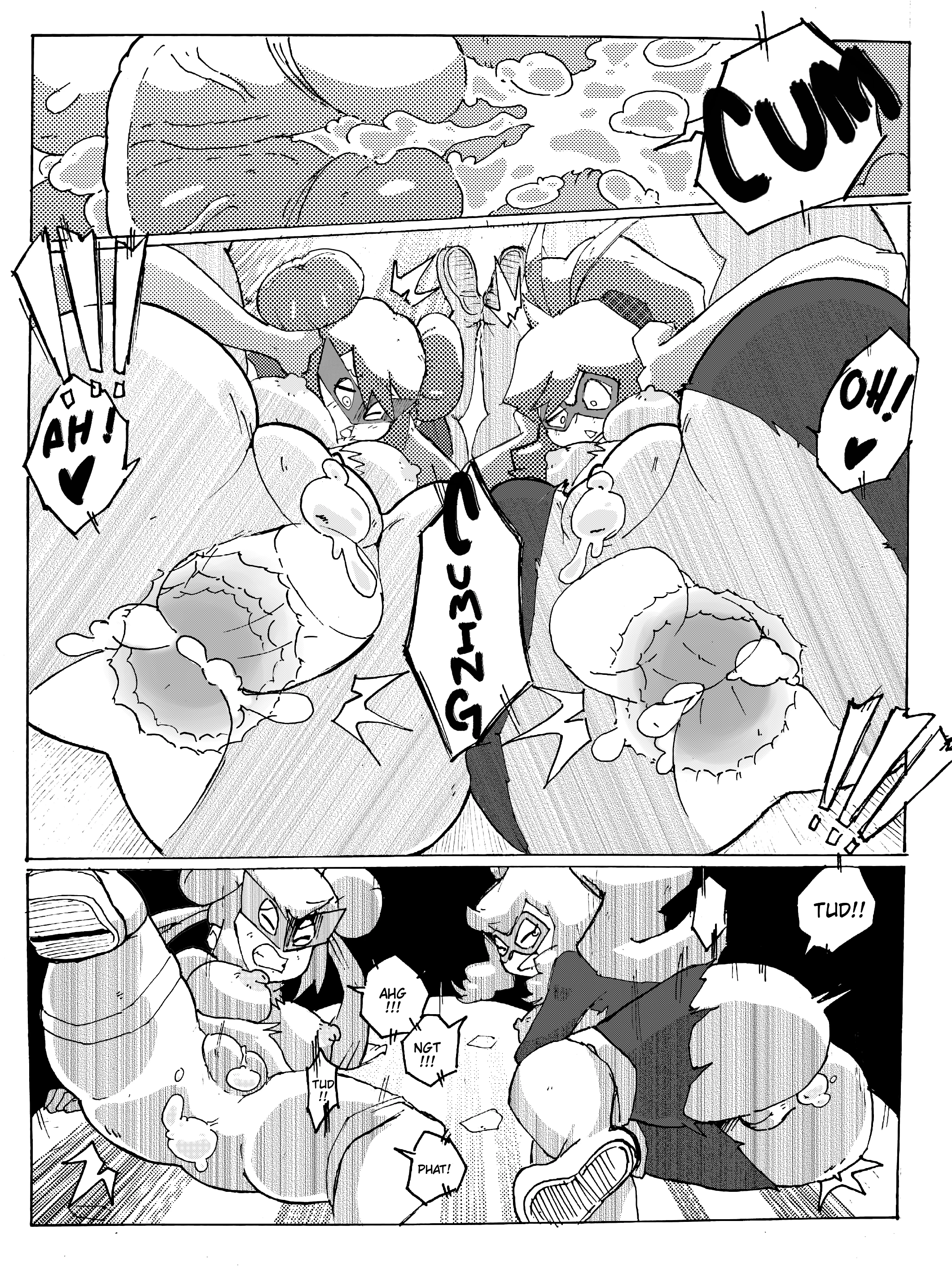 Riolu Girl and Gible Girl: Pound Town porn comic picture 13