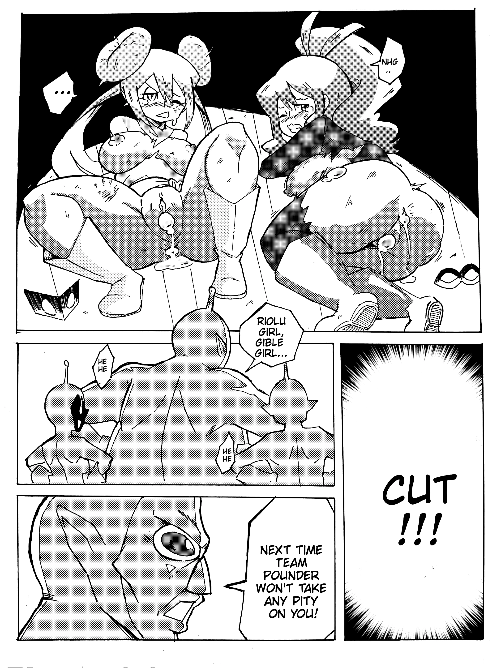 Riolu Girl and Gible Girl: Pound Town porn comic picture 14