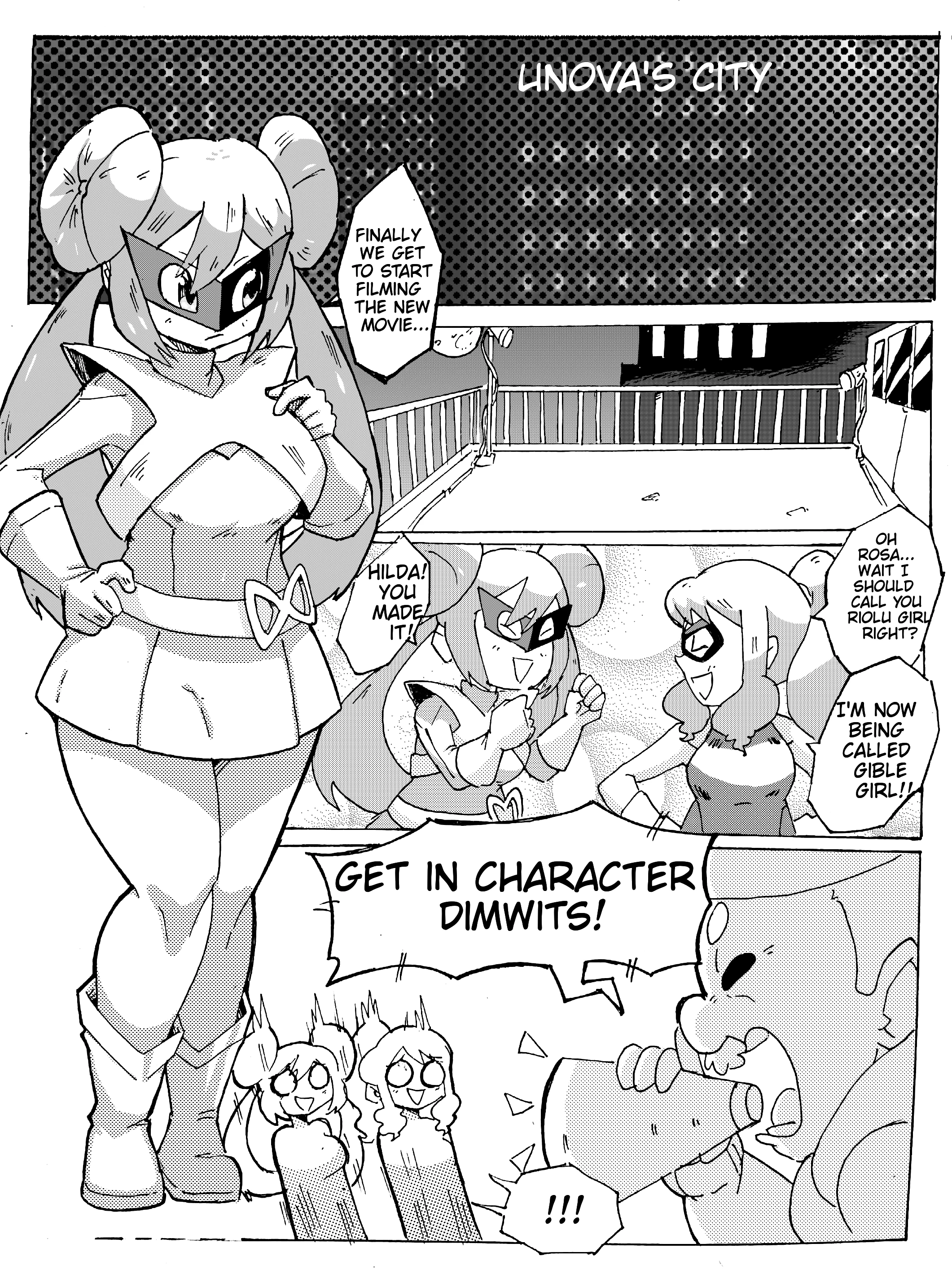 Riolu Girl and Gible Girl: Pound Town porn comic picture 2