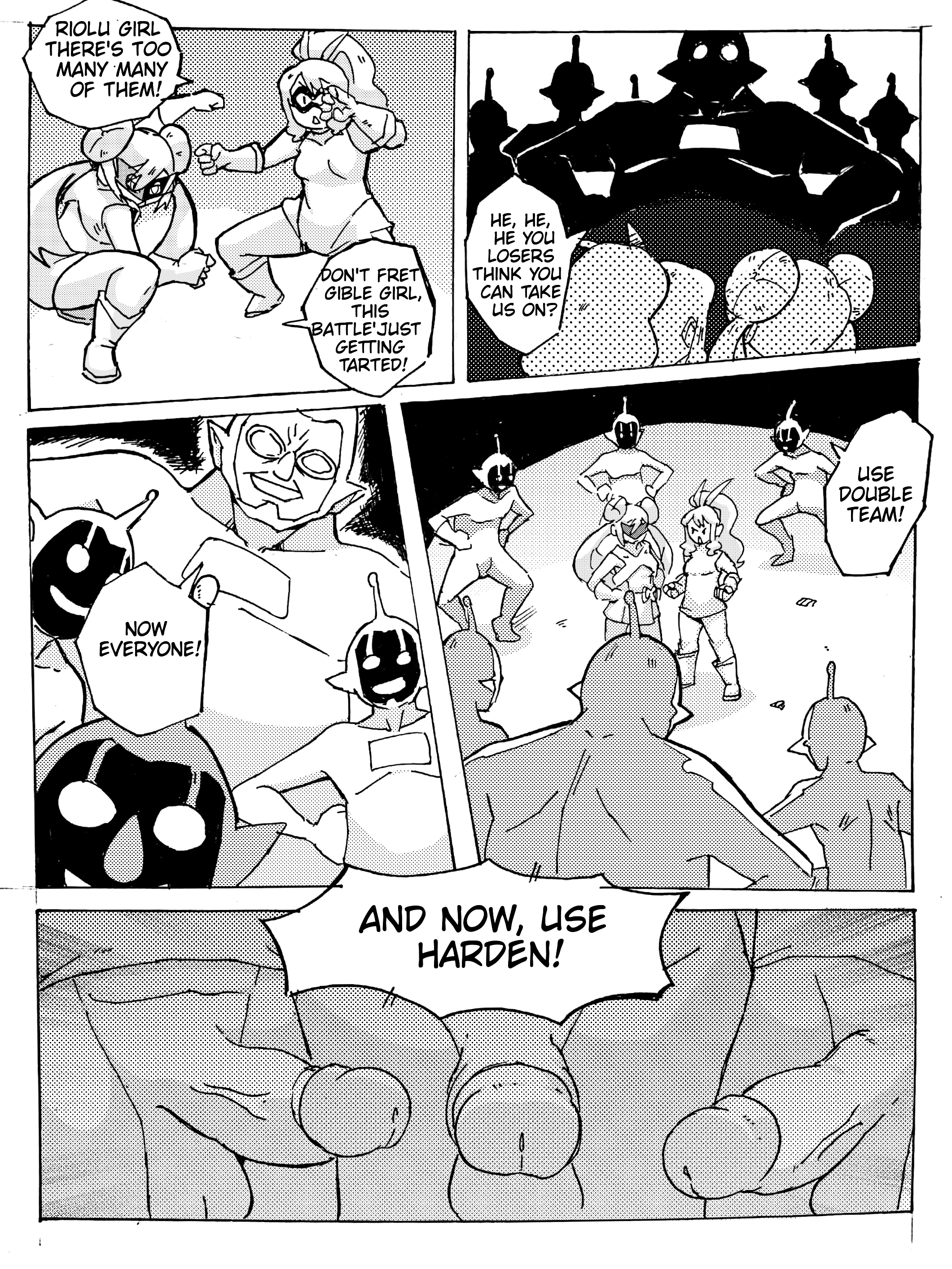 Riolu Girl and Gible Girl: Pound Town porn comic picture 3