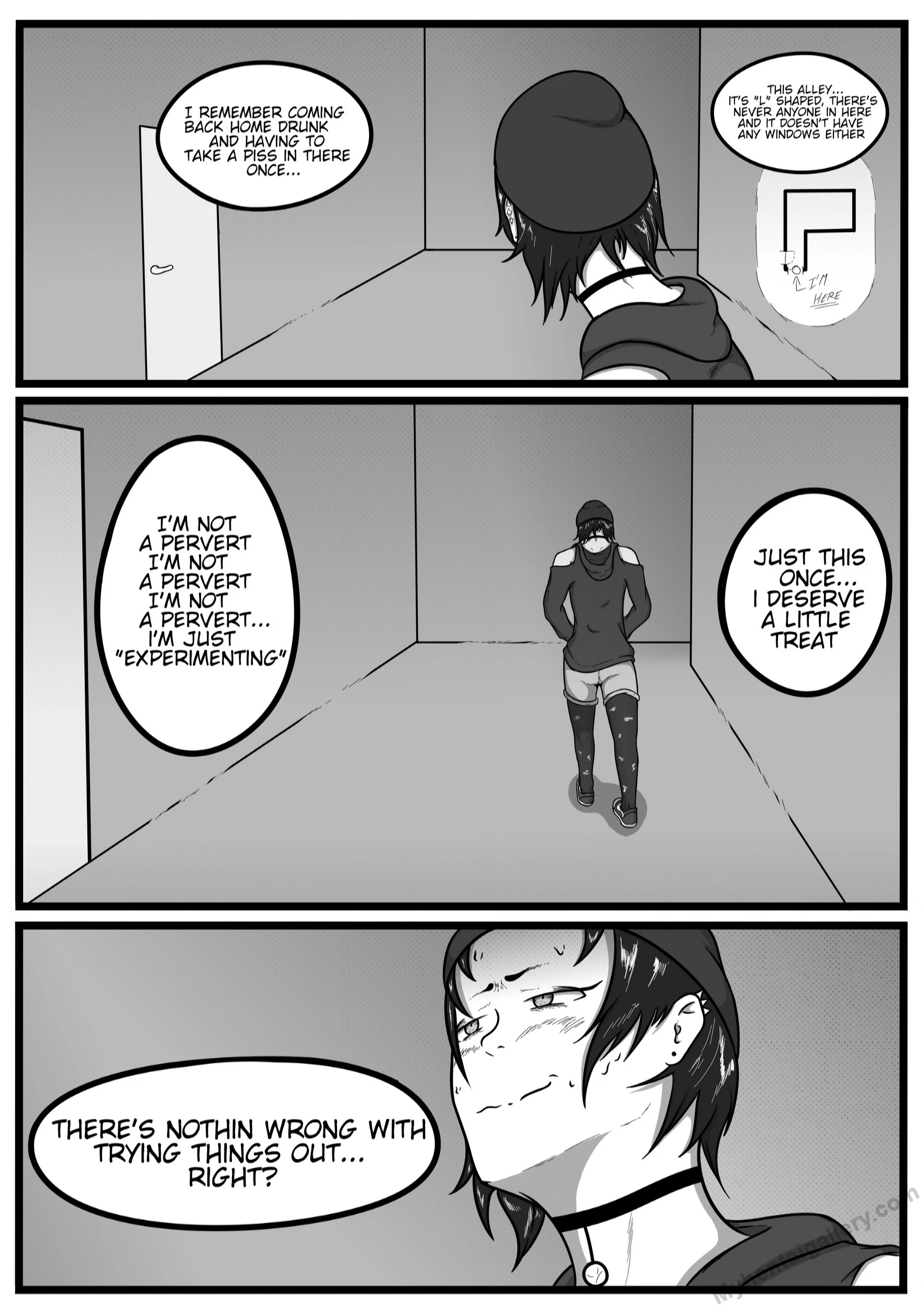 Risky Faps – Flat Chested Girl porn comic picture 4