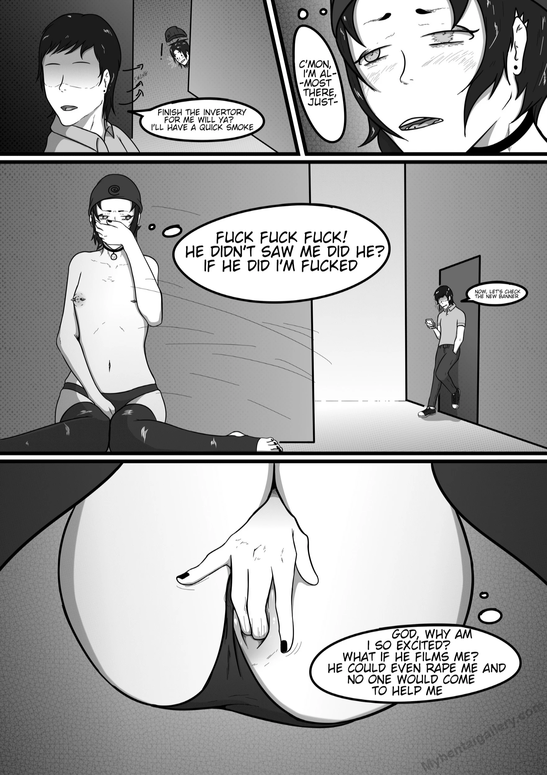 Risky Faps – Flat Chested Girl porn comic picture 8